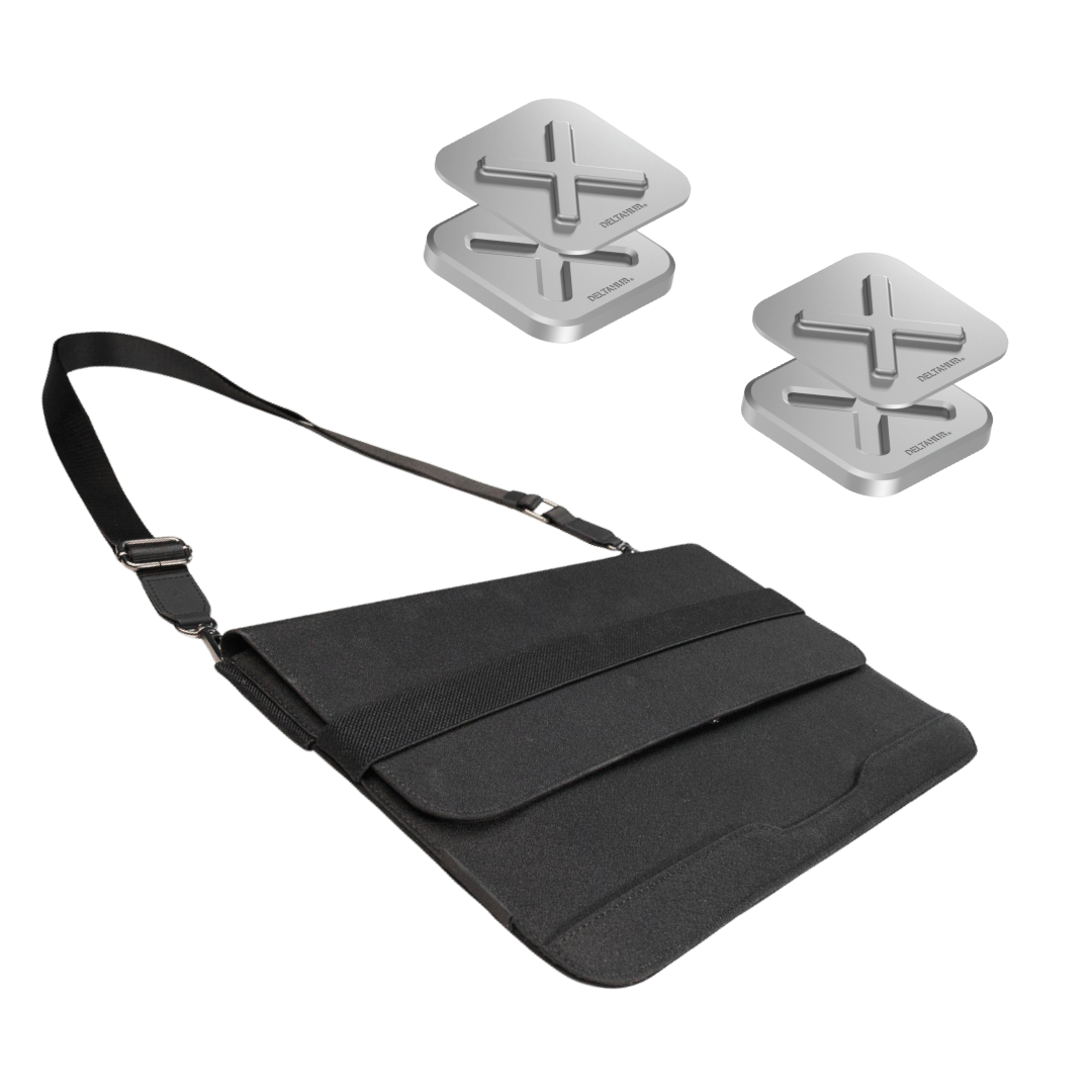 deltahub-formo-holdx-bundle-laptoptasche-13-zoll-silber-magnetisch image 1