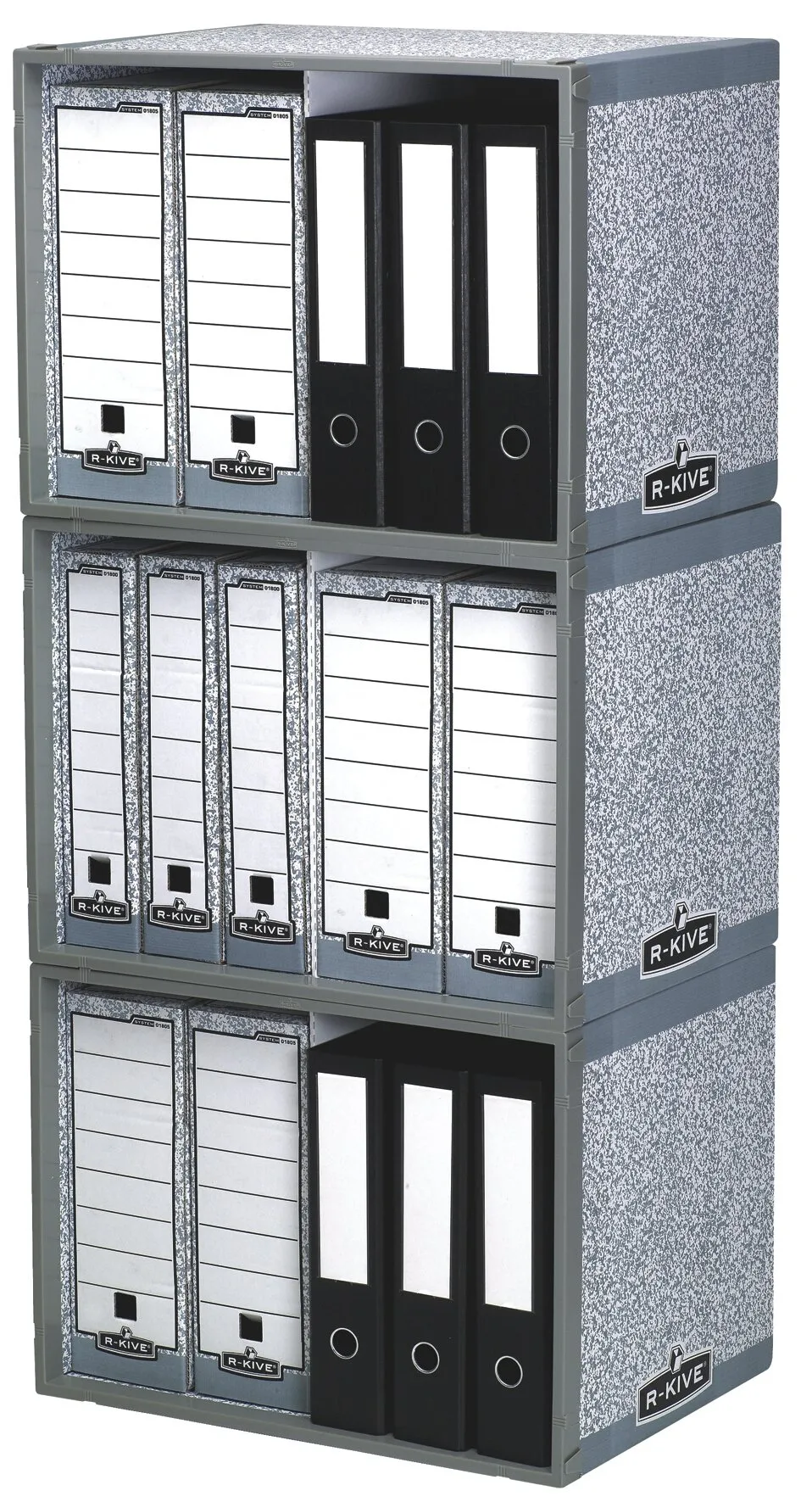 bankers-box-system-ordnerarchiv-stapelbar-grau-5-st-ck image 1