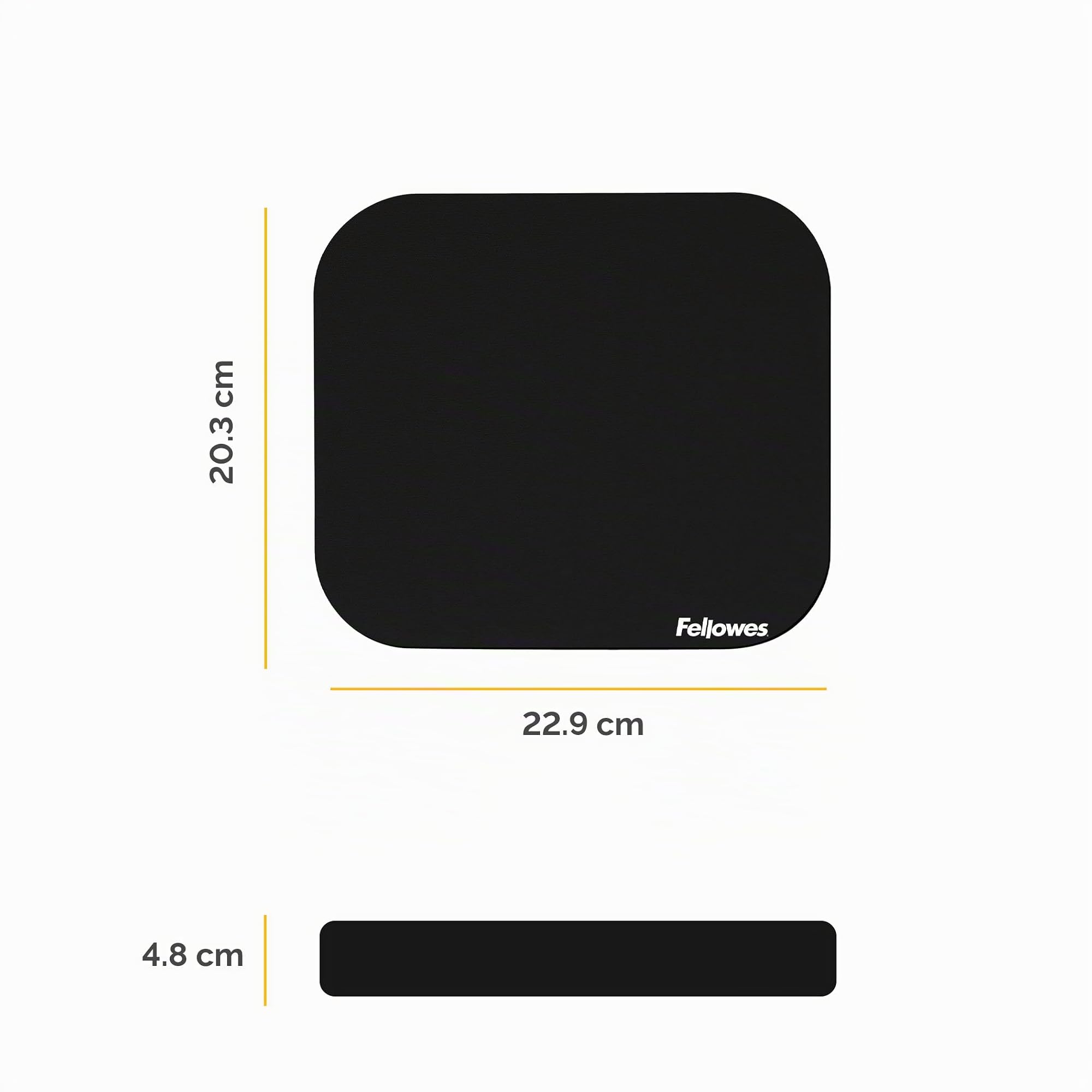 fellowes-standard-mauspad-schwarz-22-9x20-3-cm-rutschfest image 3