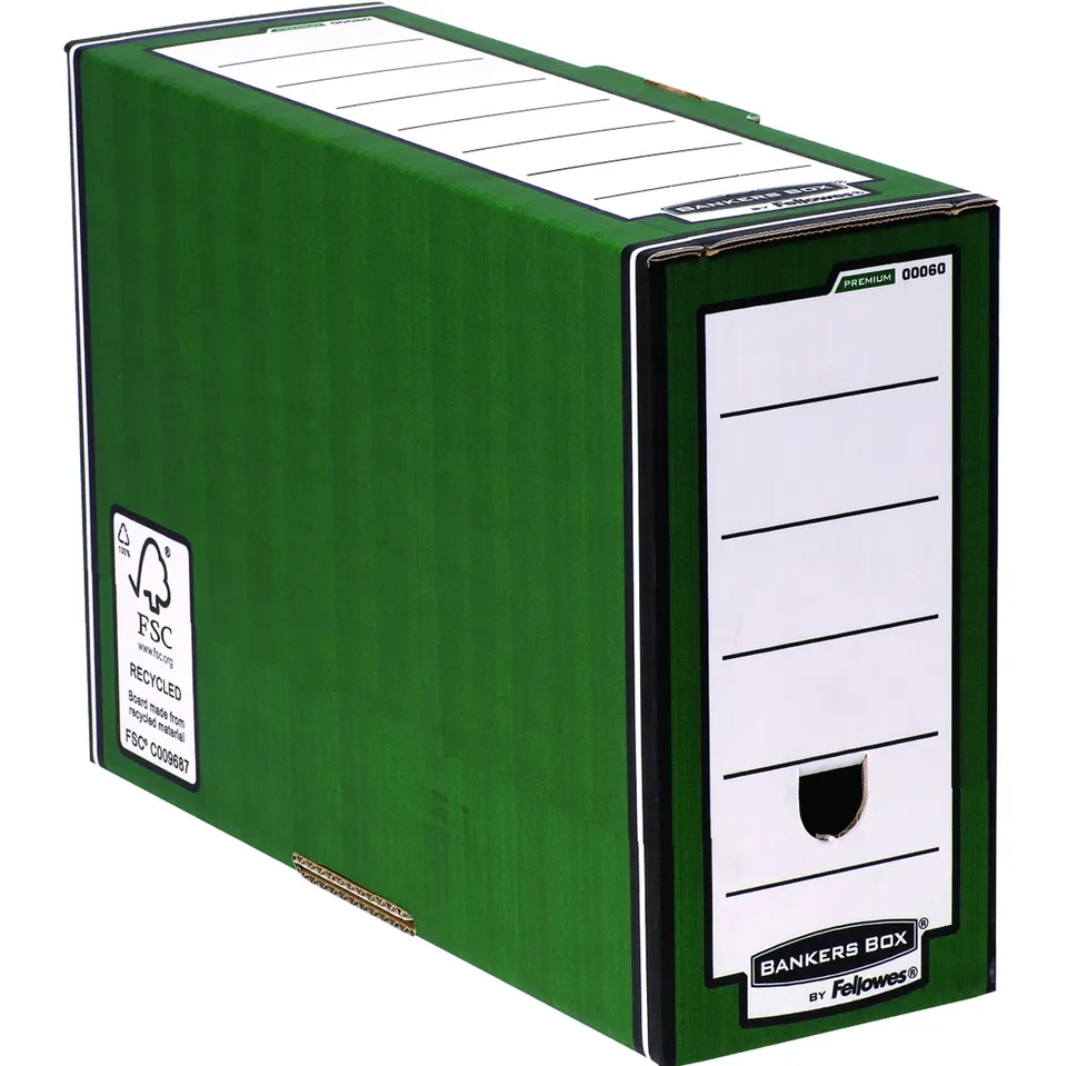 fellowes-system-bankers-box-archivschachtel-127mm-gr-n-10er image 1
