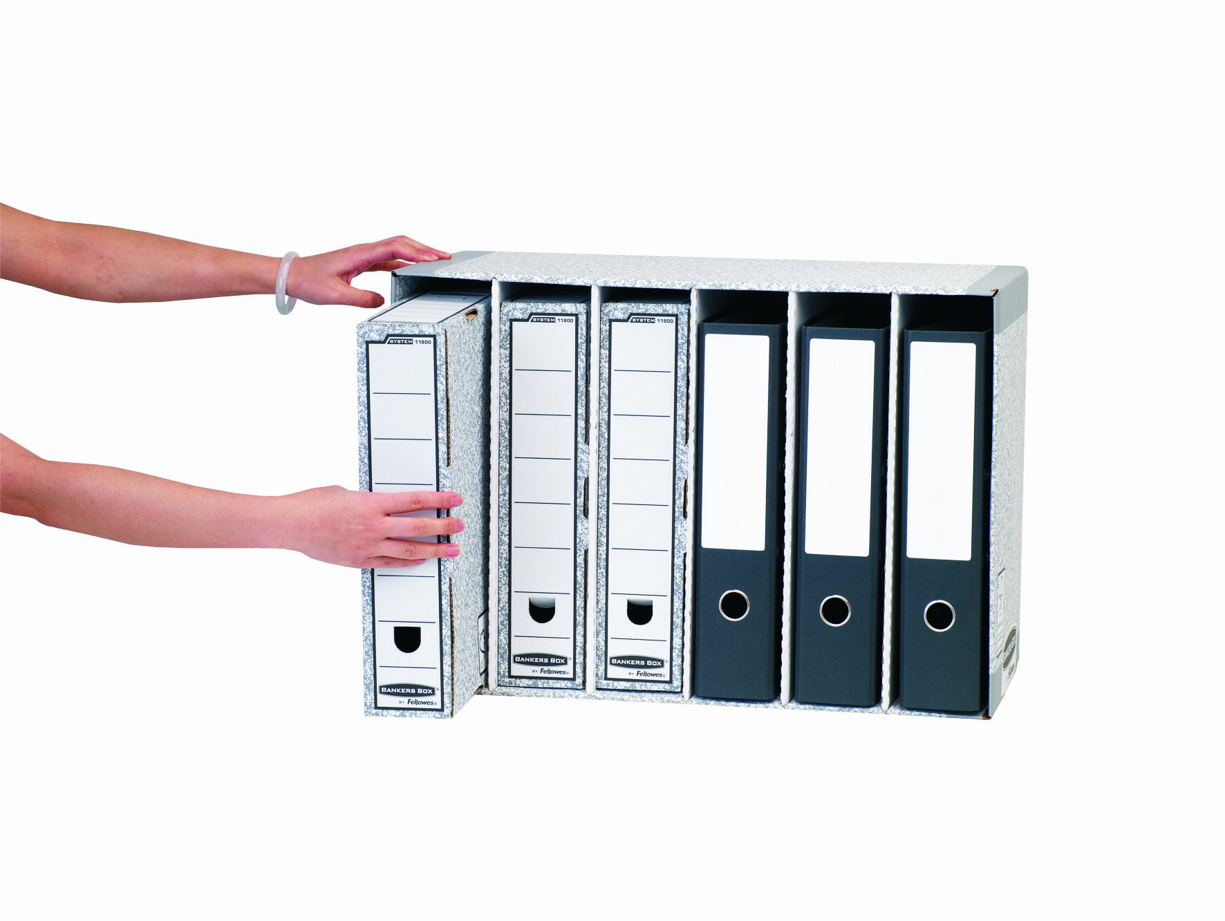 fellowes-bankers-box-0188009-ordnerarchiv-grau-6-f-cher image 3