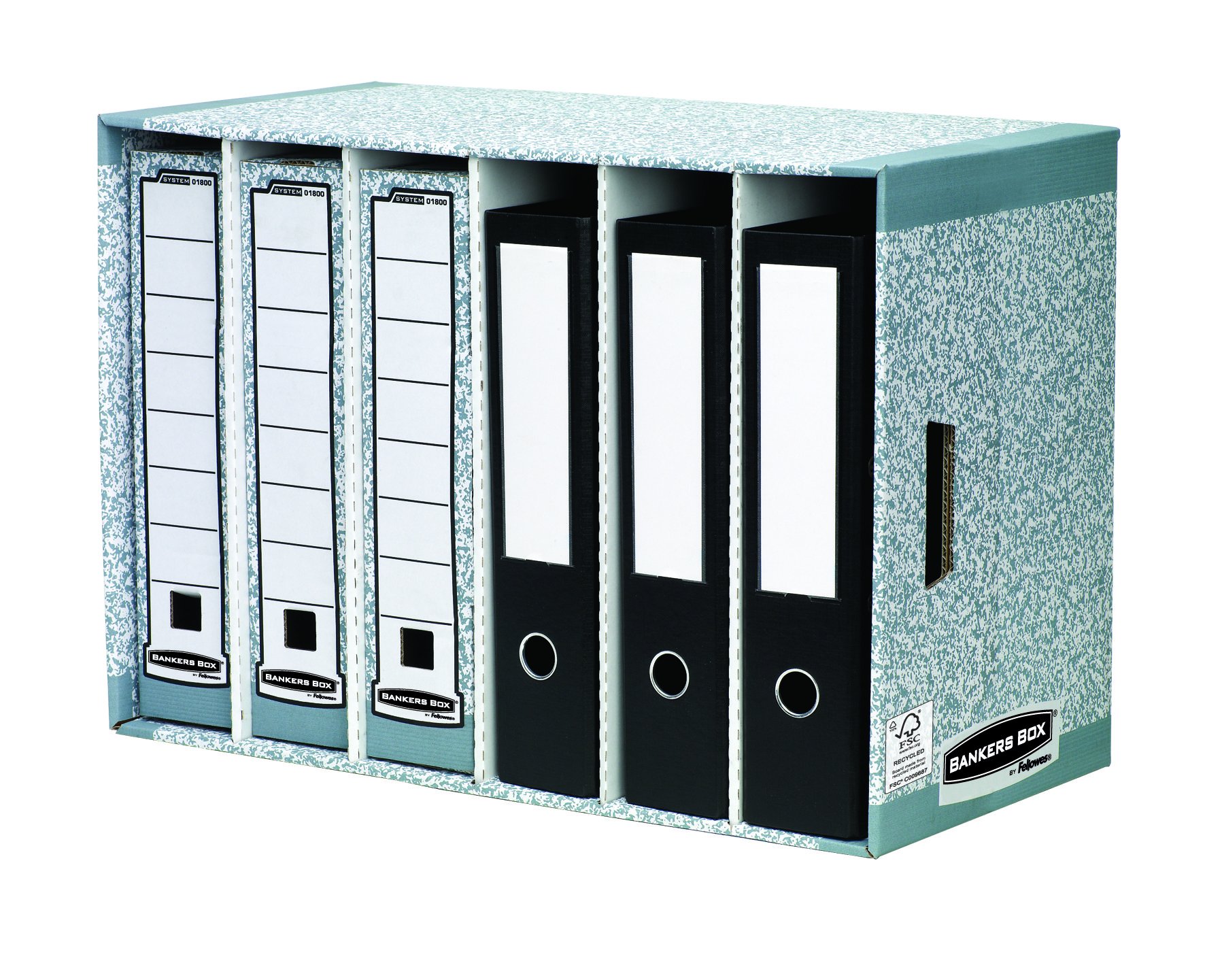 fellowes-bankers-box-system-ordnerarchiv-6-f-cher-grau-stapelbar image 2