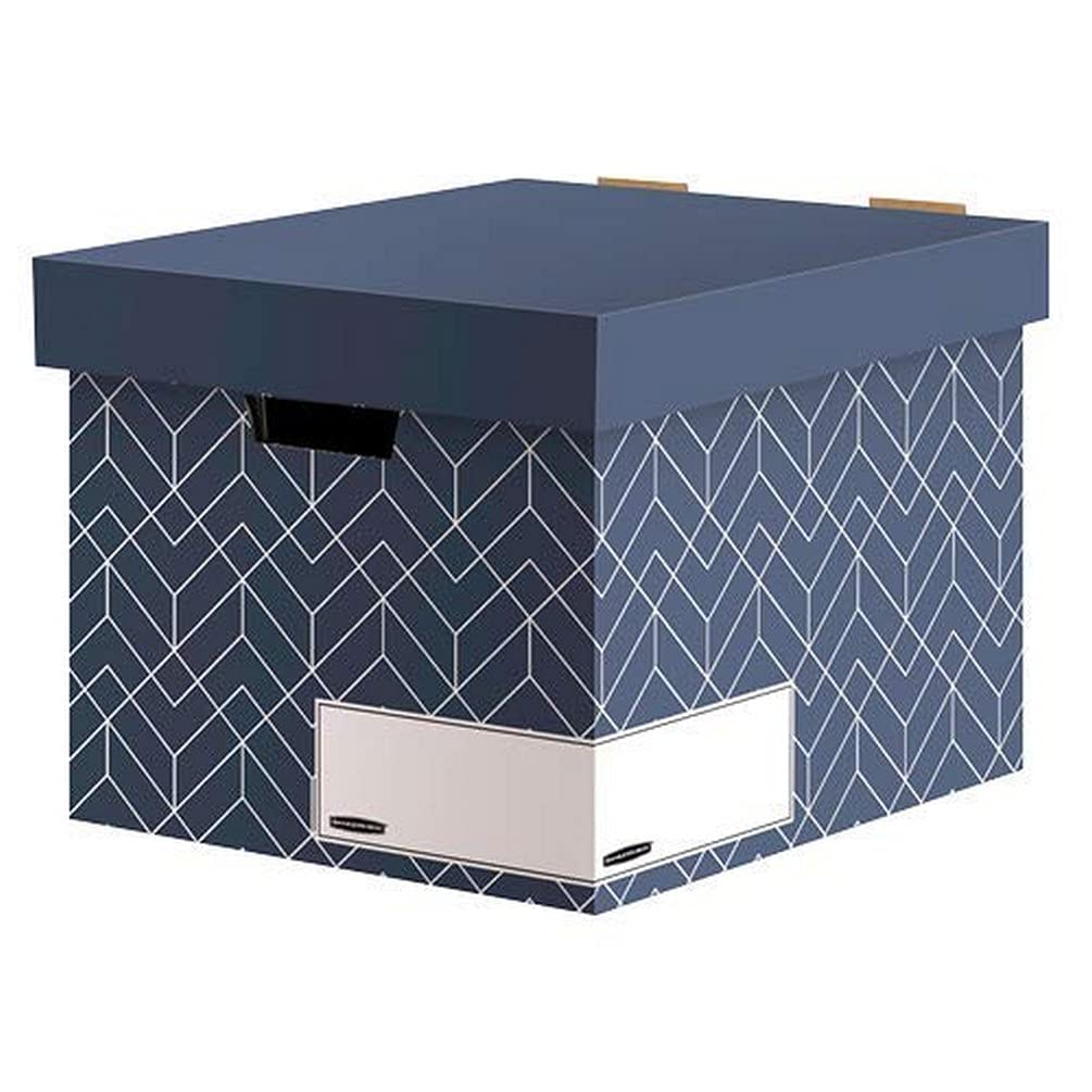 bankers-box-d-cor-archivbox-deckel-schieferblau-5-st-ck image 2