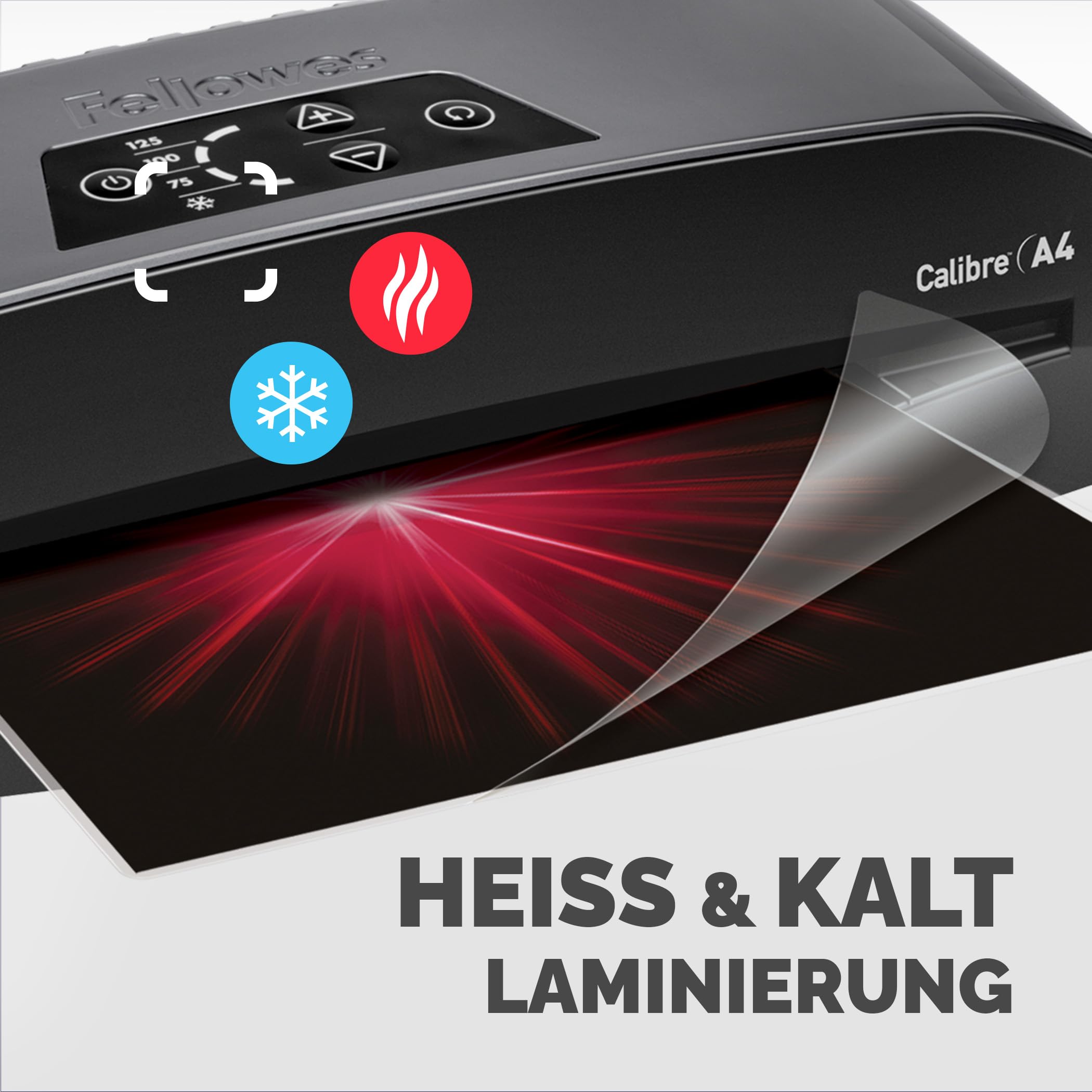 fellowes-calibre-a4-laminierger-t-125-micron-inkl-10-folien-schwarz image 5