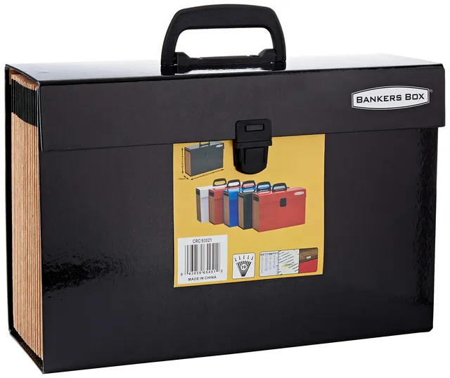 bankers-box-handifile-f-chermappe-a4-schwarz-19-f-cher image 1