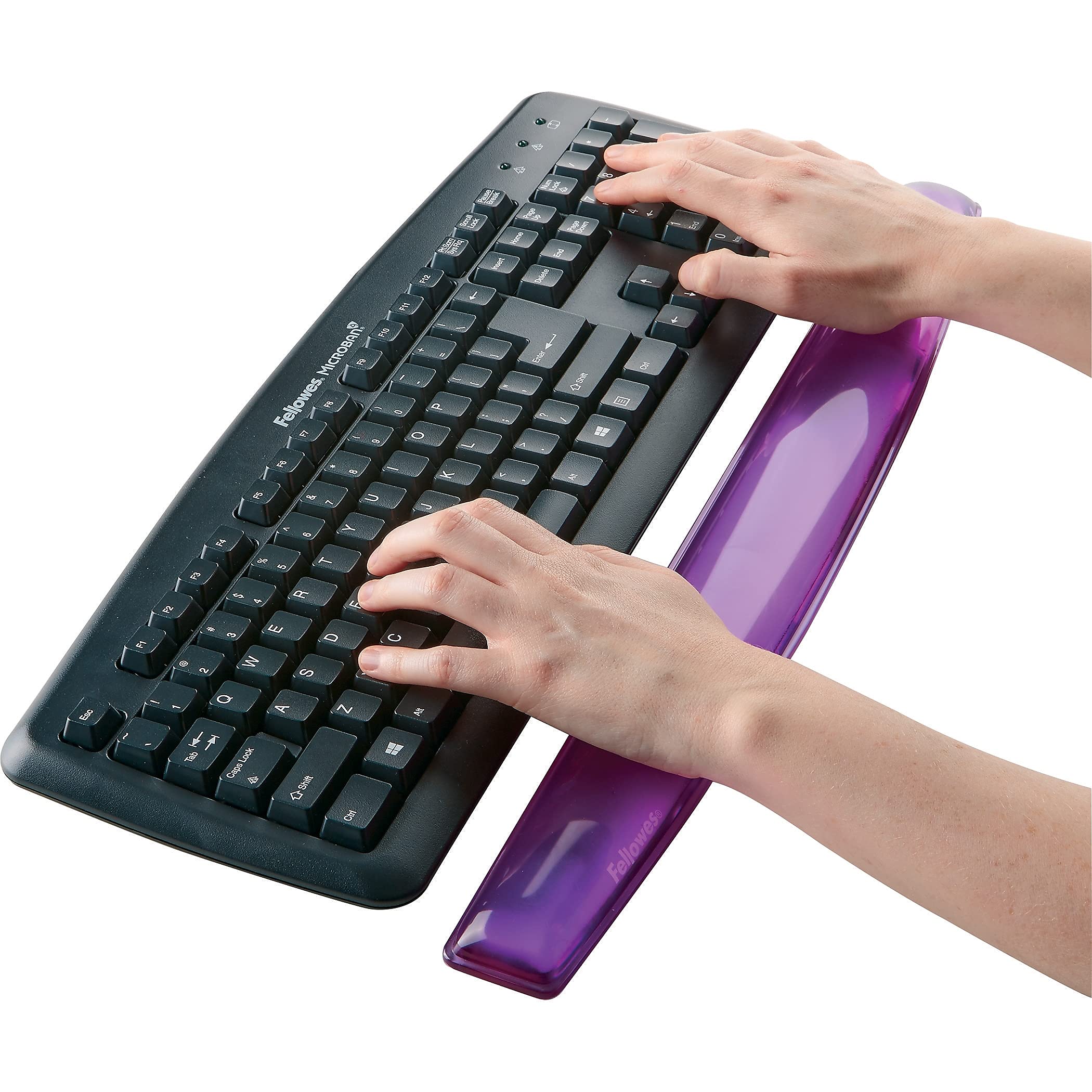 fellowes-crystals-handgelenkauflage-gel-violett-tastatur image 2