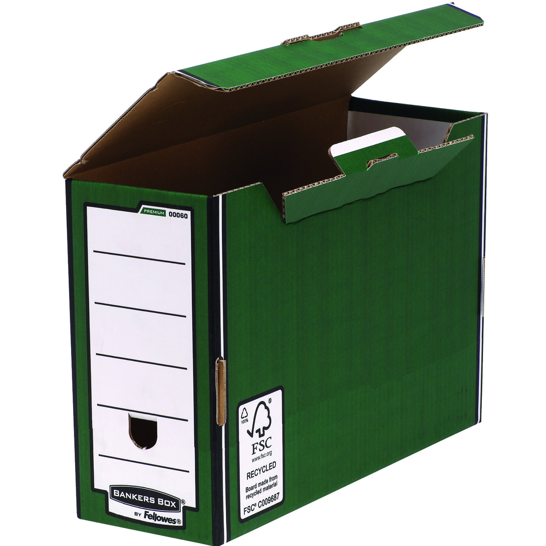 fellowes-system-bankers-box-archivschachtel-127mm-gr-n-10er image 2