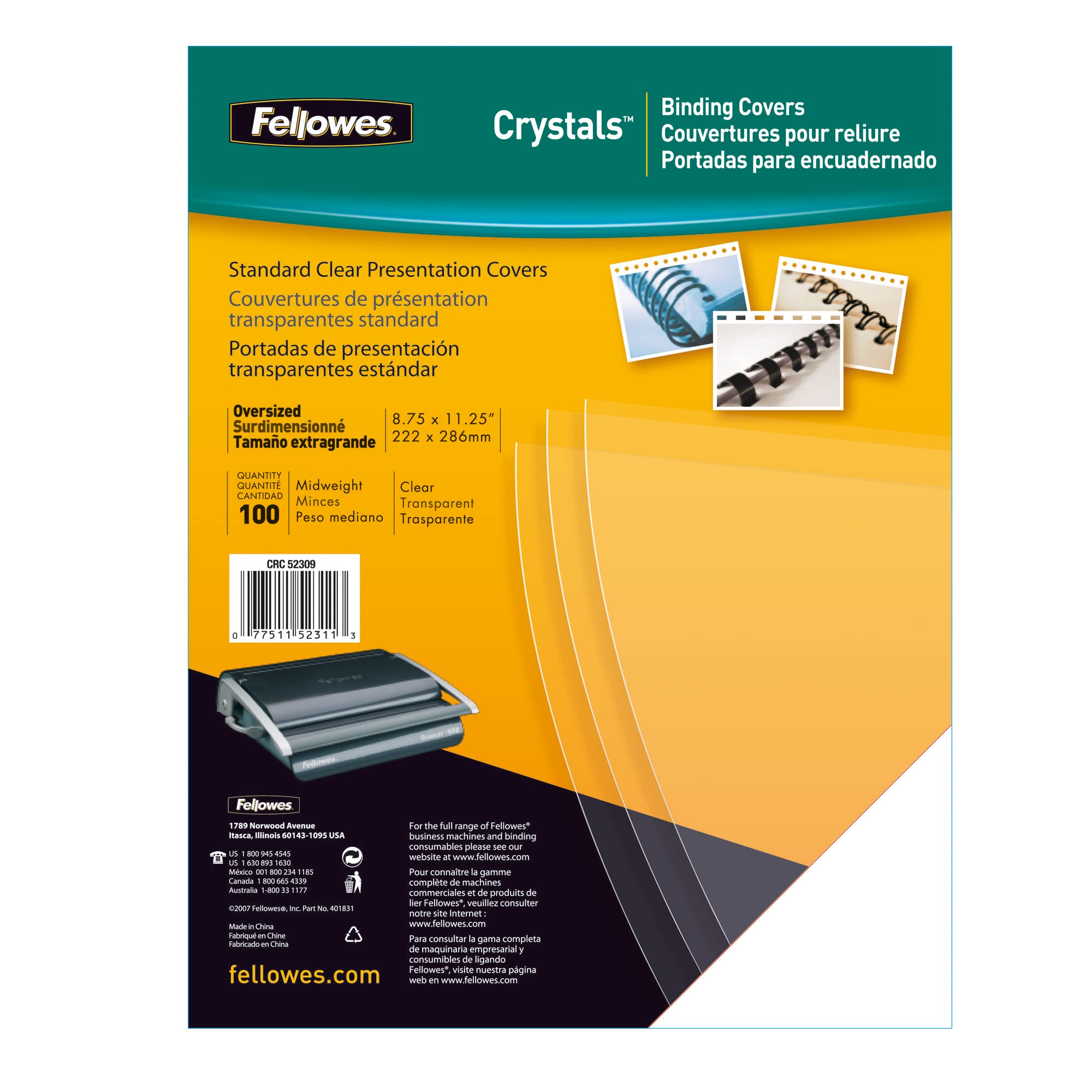 fellowes-galaxy-pvc-deckbl-tter-a4-100-st-ck-transparent-240-mikron image 7