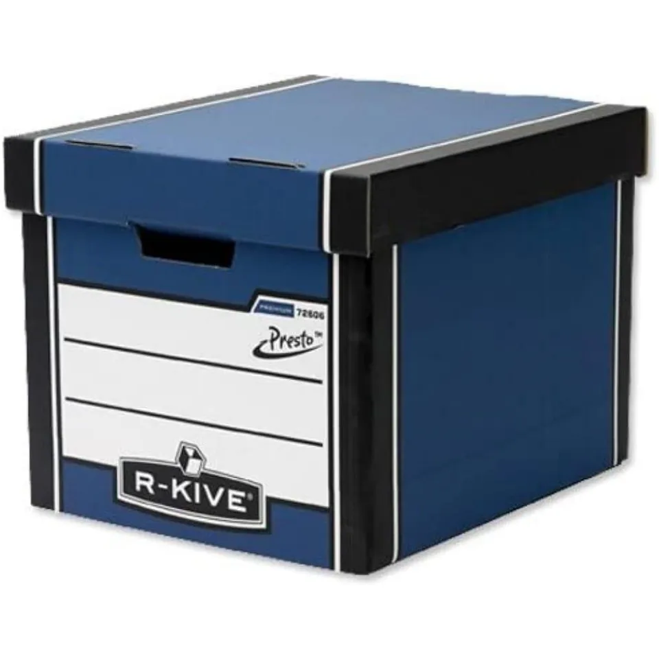fellowes-r-kive-presto-aufbewahrungsbox-blau-wei-stapelbar image 1