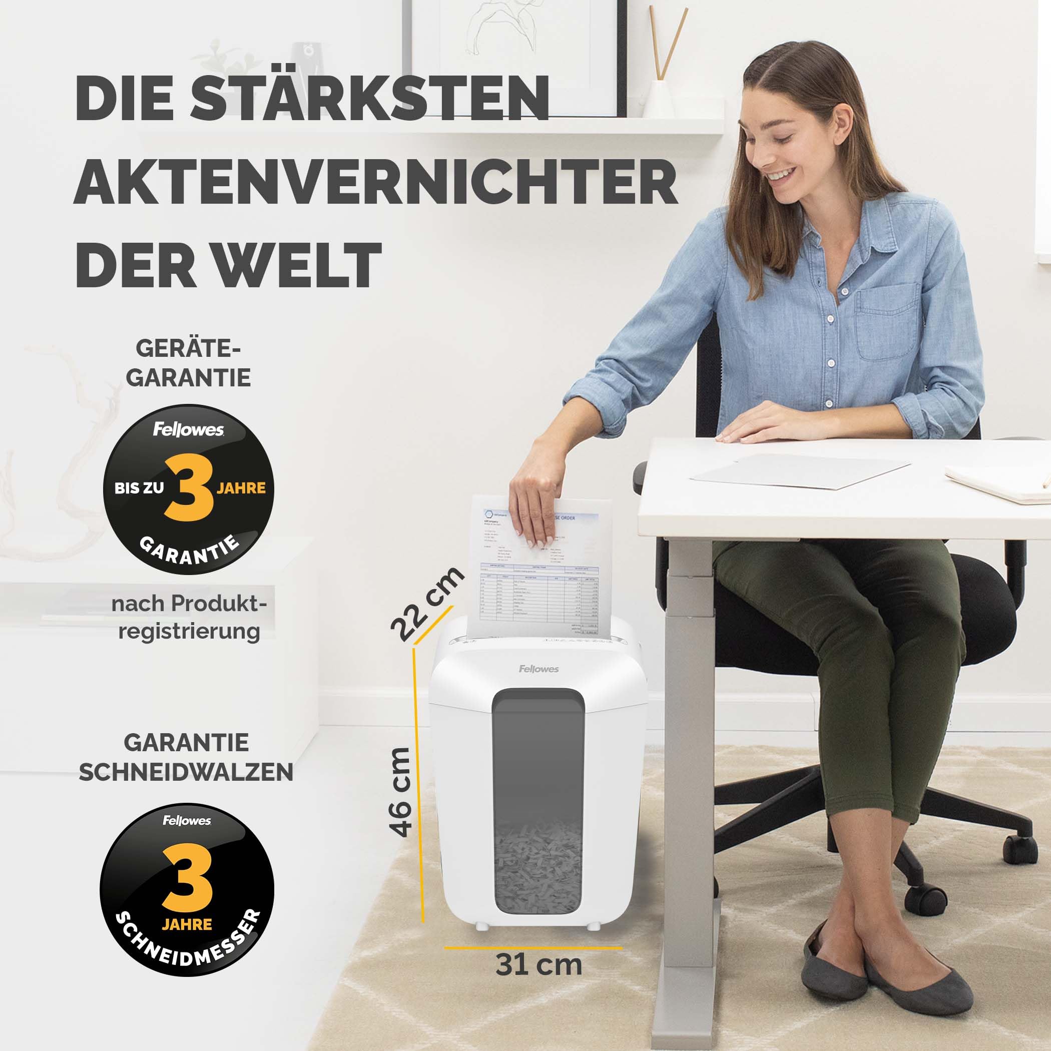 fellowes-lx70-powershred-aktenvernichter-p4-11-blatt-schwarz-18l image 7