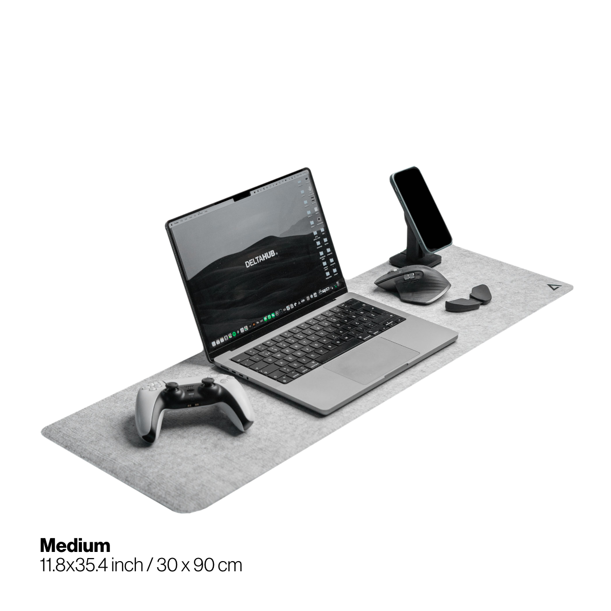 deltahub-minimalistic-desk-mat-filzmatte-small-dunkelgrau-gem-tlich image 1