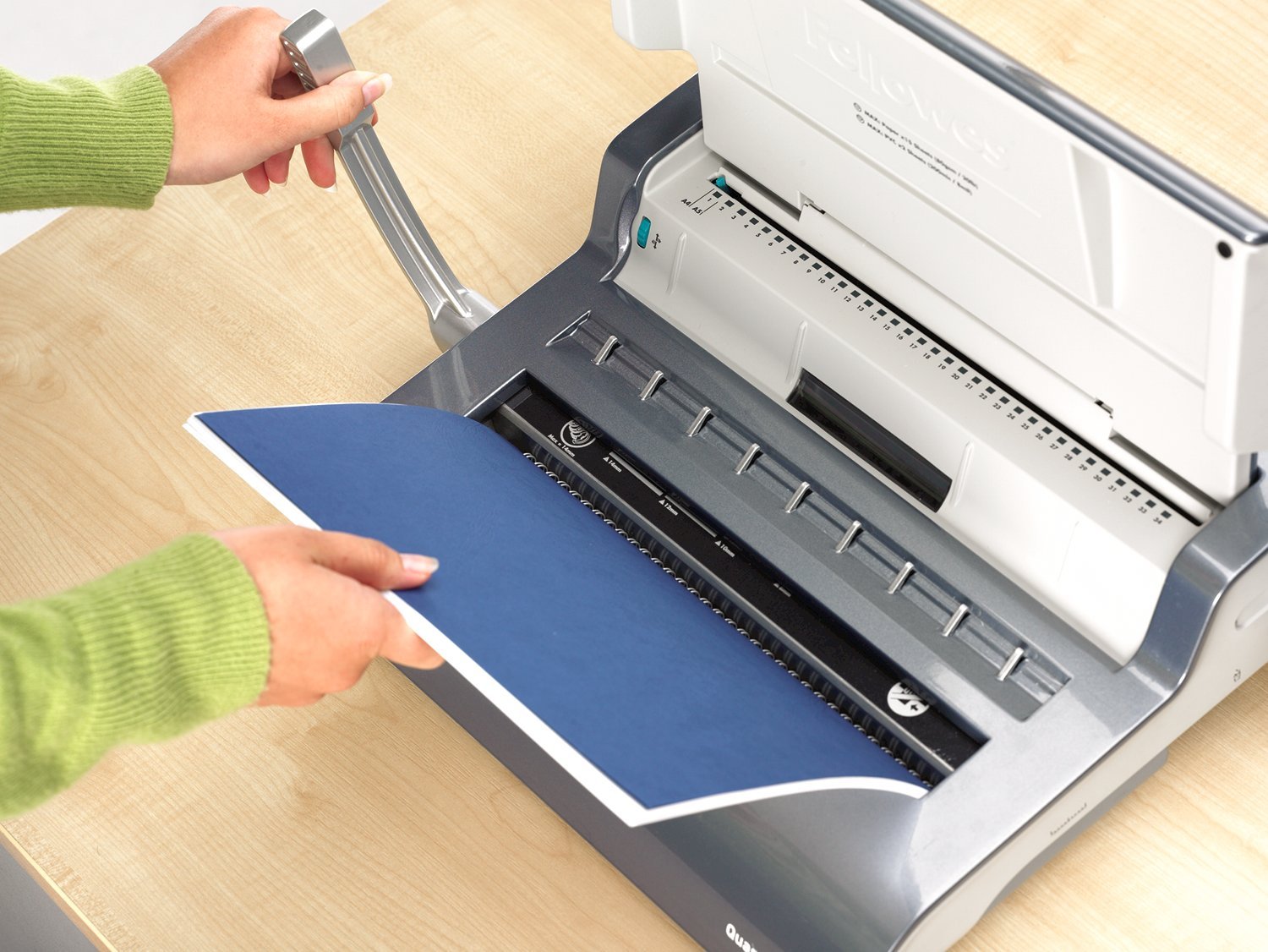 fellowes-quasar-wire-drahtbindeger-t-130-blatt-starterset image 3