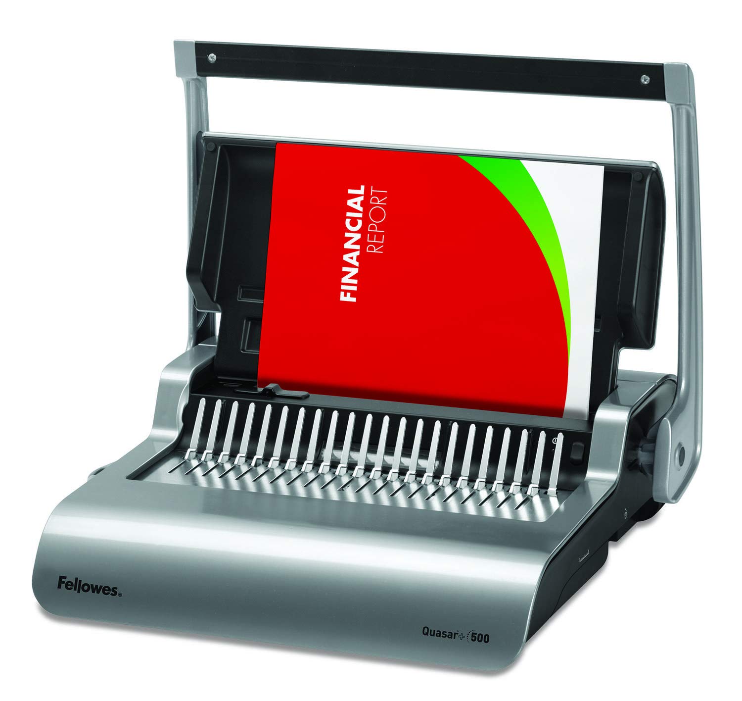 fellowes-quasar-500-plastikbindeger-t-22-blatt-anthrazit image 1