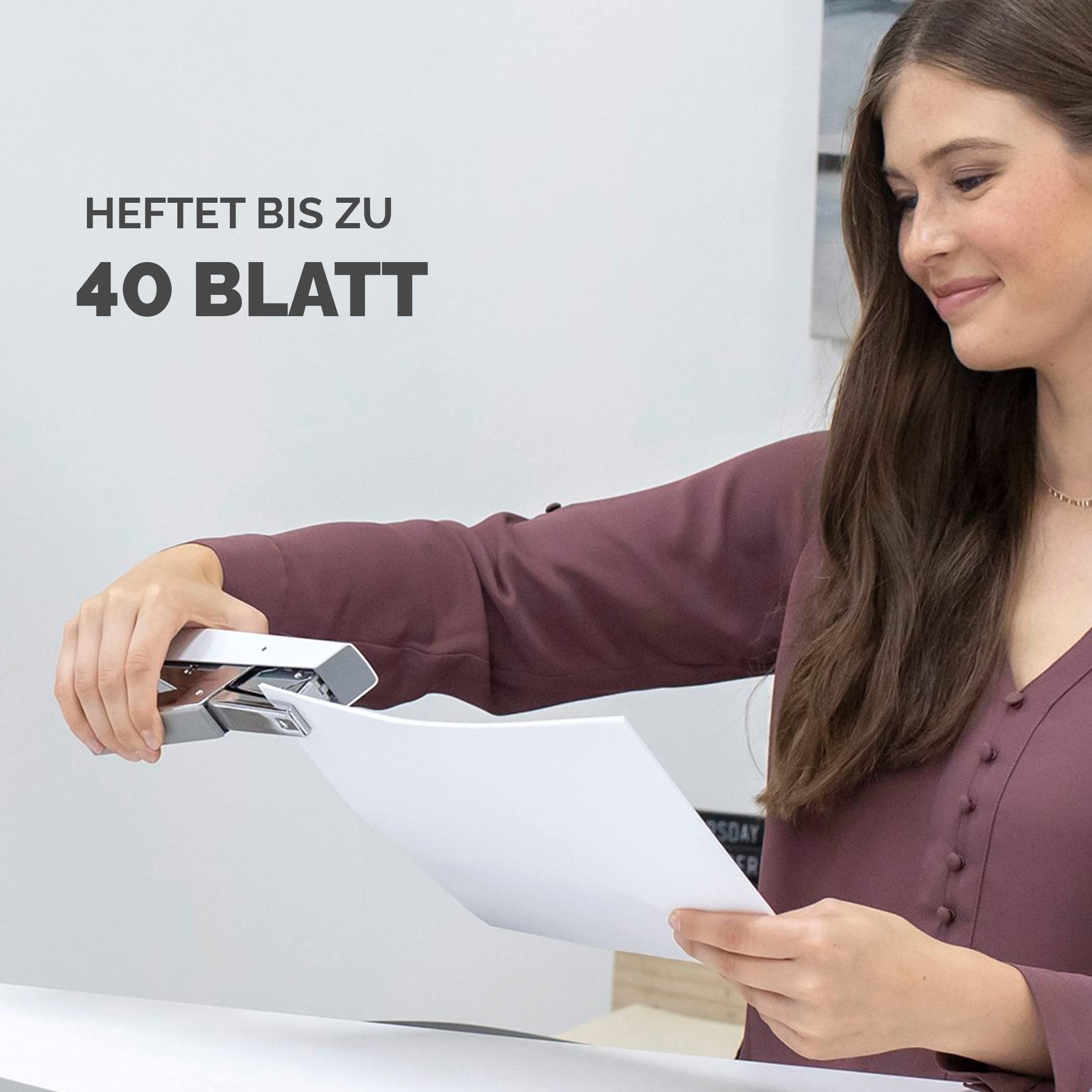 fellowes-lx890-heftzange-metall-40-blatt-wei image 4