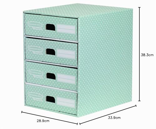 bankers-box-style-schubladenturm-4-schubladen-gr-n-wei image 7