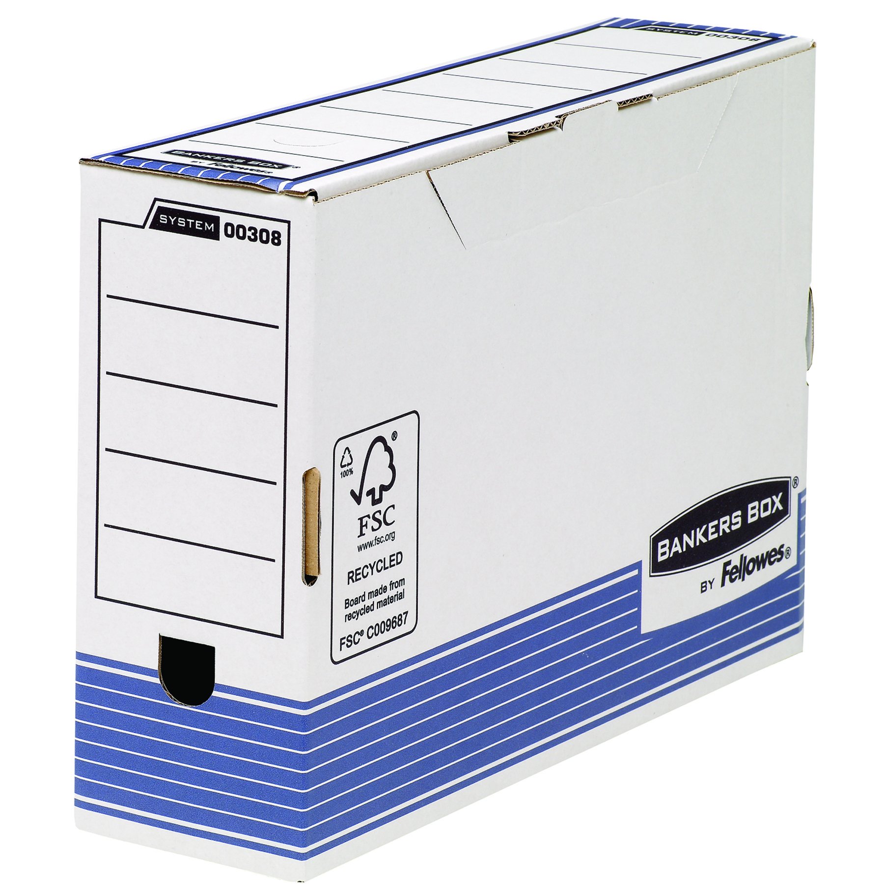 bankers-box-system-archivschachtel-a4-200mm-wei-blau-10er-fsc image 5