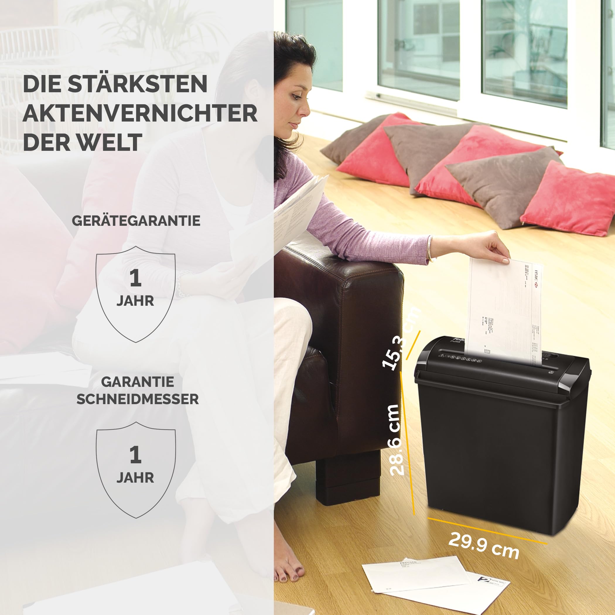 fellowes-powershred-p-25s-aktenvernichter-streifenschnitt-5-blatt image 6