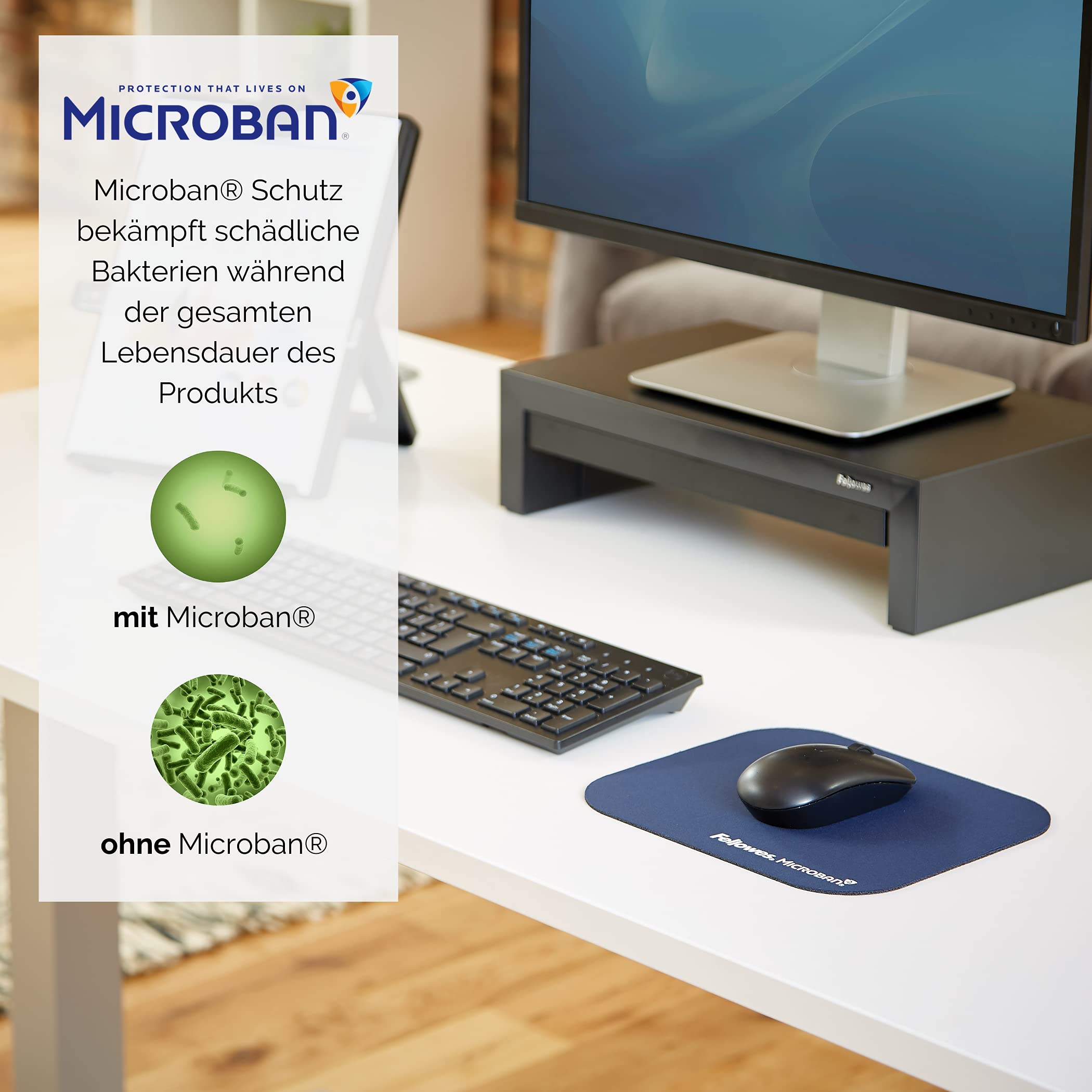 fellowes-standard-mauspad-microban-blau-rechteckig image 3