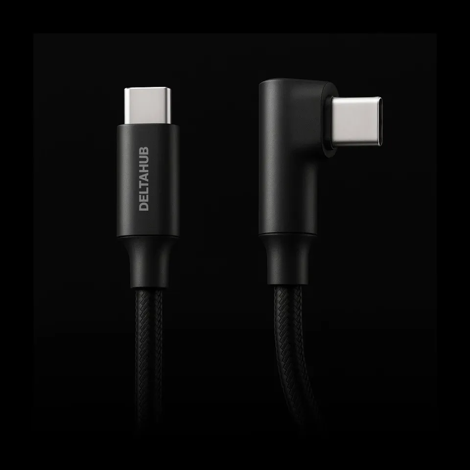 deltahub-holdx-usb-c-kabel-18cm-90-winkel-schwarz image 1