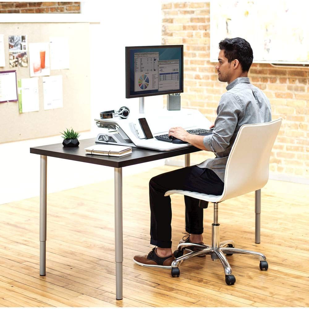 fellowes-breyta-lotus-dx-sitz-steh-aufsatz-schwarz-standard image 2