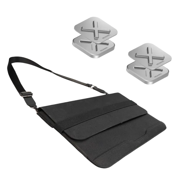 deltahub-formo-holdx-bundle-laptoptasche-13-zoll-silber-magnetisch image 1