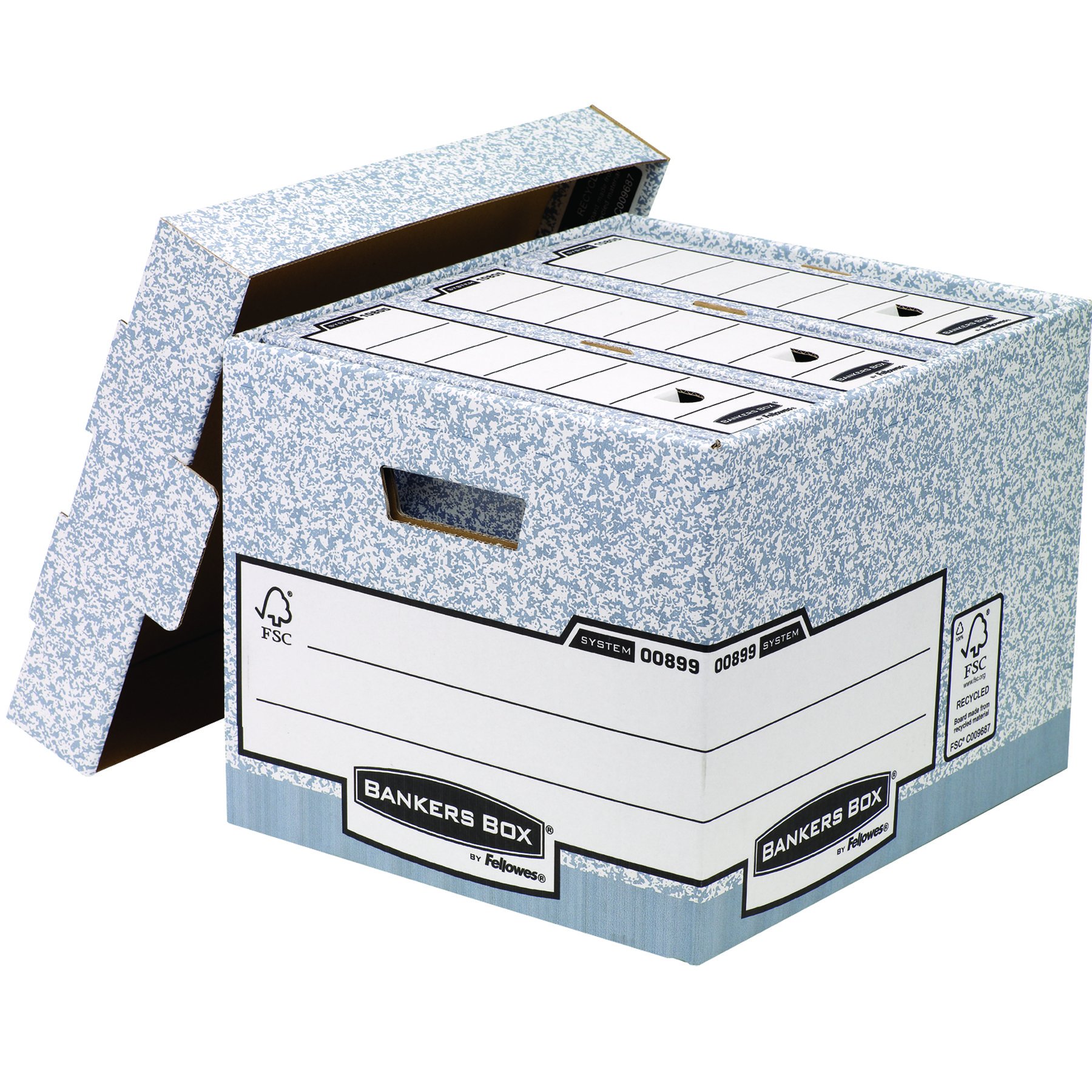 fellowes-bankers-box-system-archivbox-grau-10er-pack-a4-robust image 2