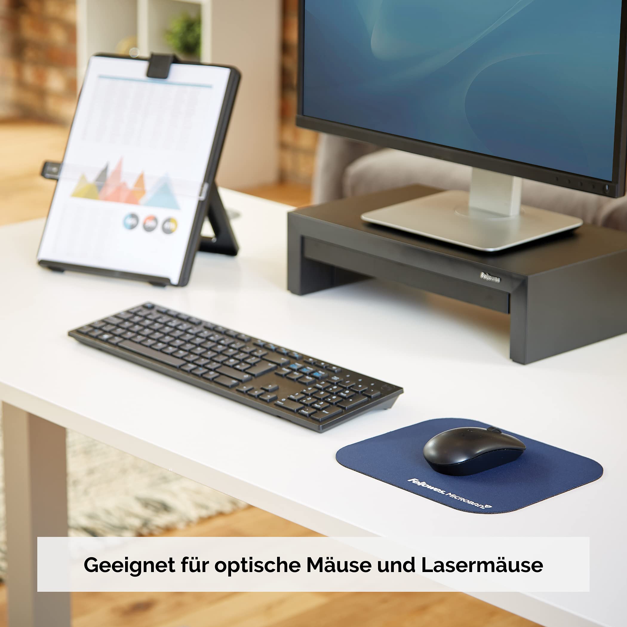 fellowes-standard-mauspad-microban-blau-rechteckig image 4