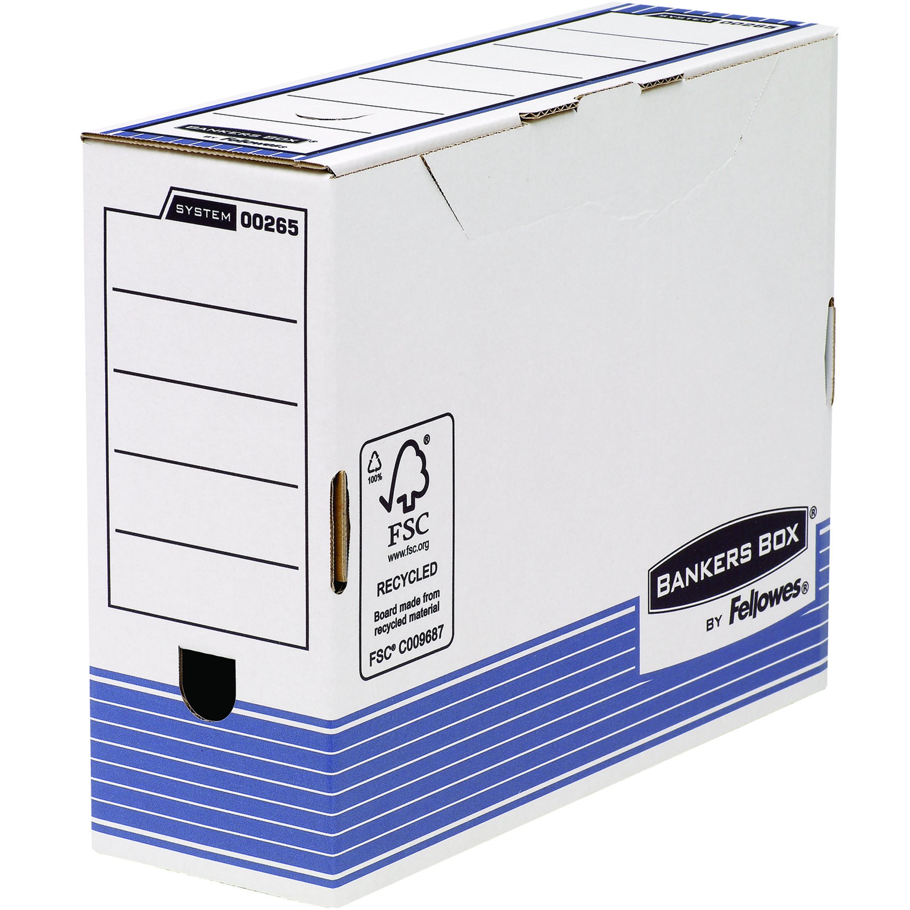 bankers-box-system-archivschachtel-folio-100mm-wei-blau-10er-fsc image 6