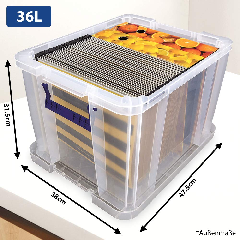 bankers-box-prostore-aufbewahrungsbox-36l-plastik-deckel image 2