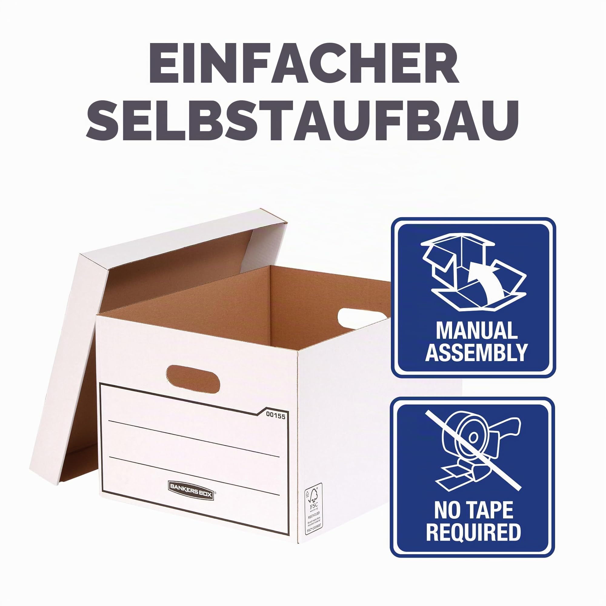 bankers-box-system-archivbox-mit-deckel-wei-10er-recycelt image 2
