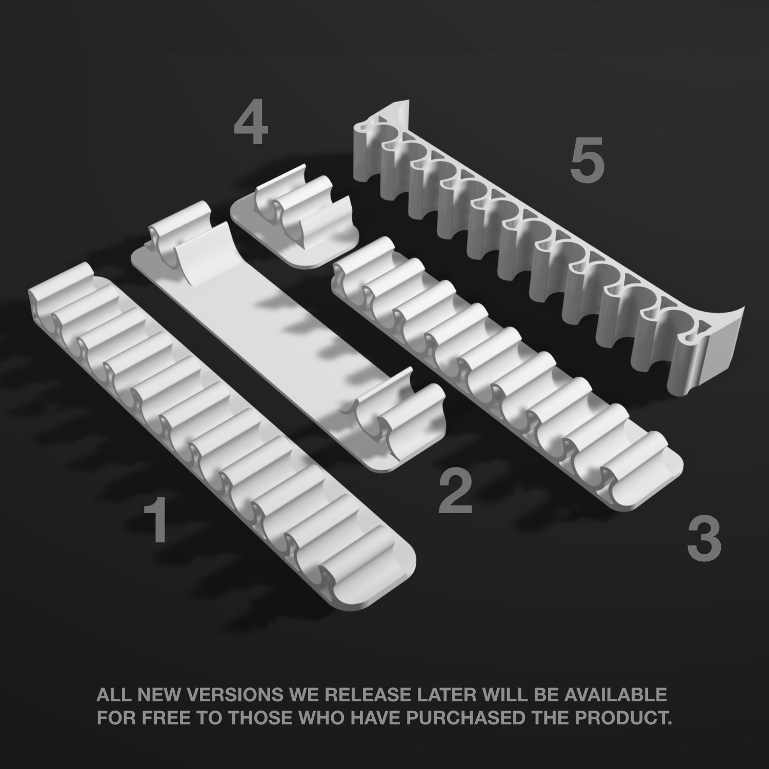 deltahub-holdx-cable-wrapper-kabelorganizer-3d-modell image 5