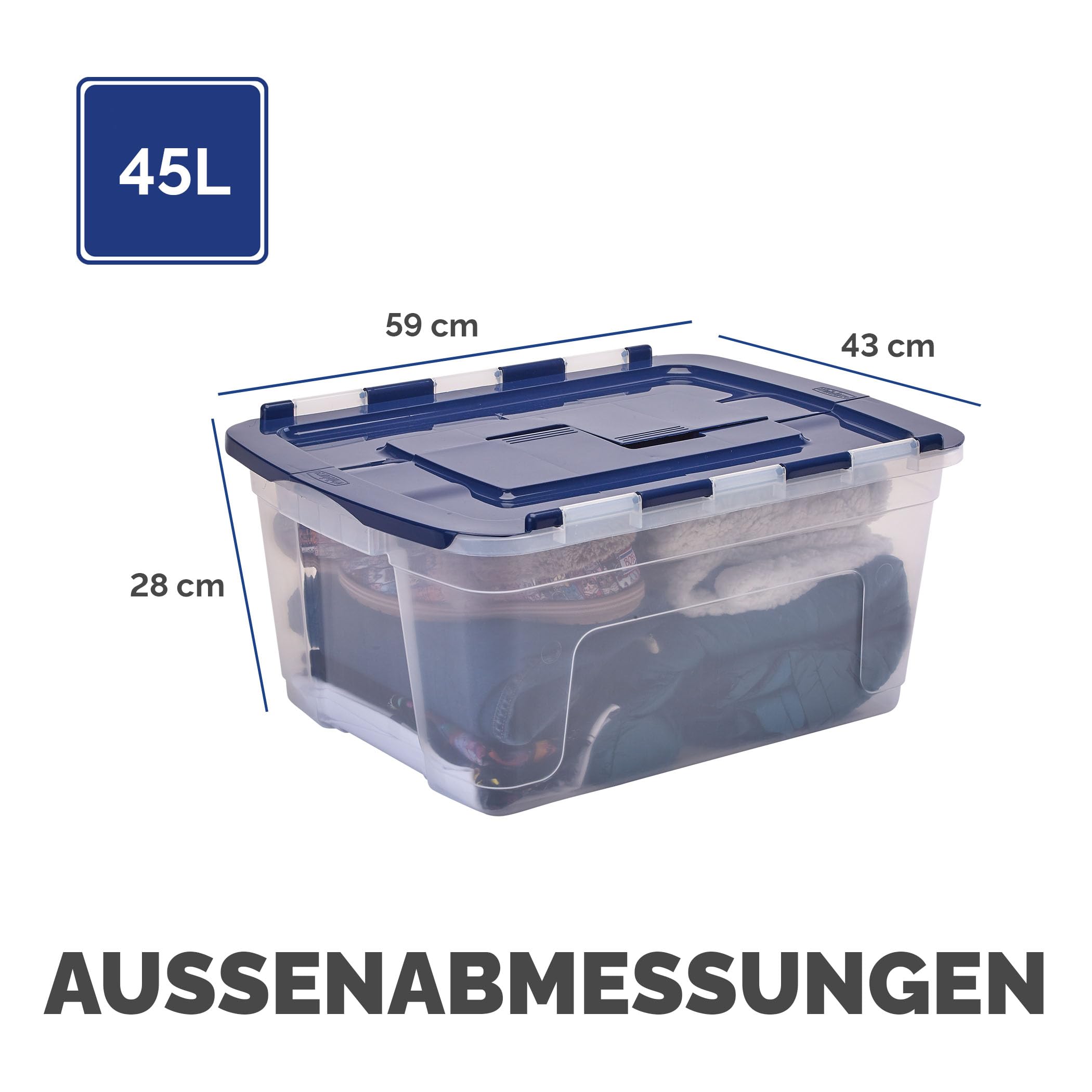 bankers-box-aufbewahrungsbox-45l-mit-deckel-3er-pack-stapelbar image 2