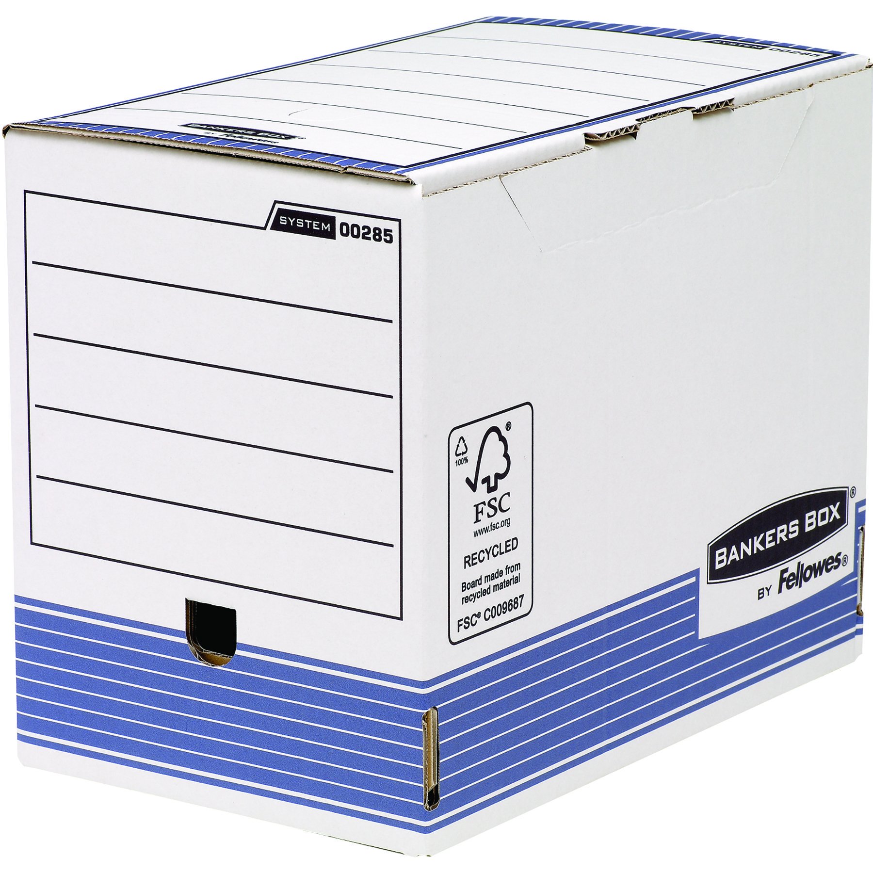 bankers-box-system-archivschachtel-folio-100mm-wei-blau-10er-fsc image 7