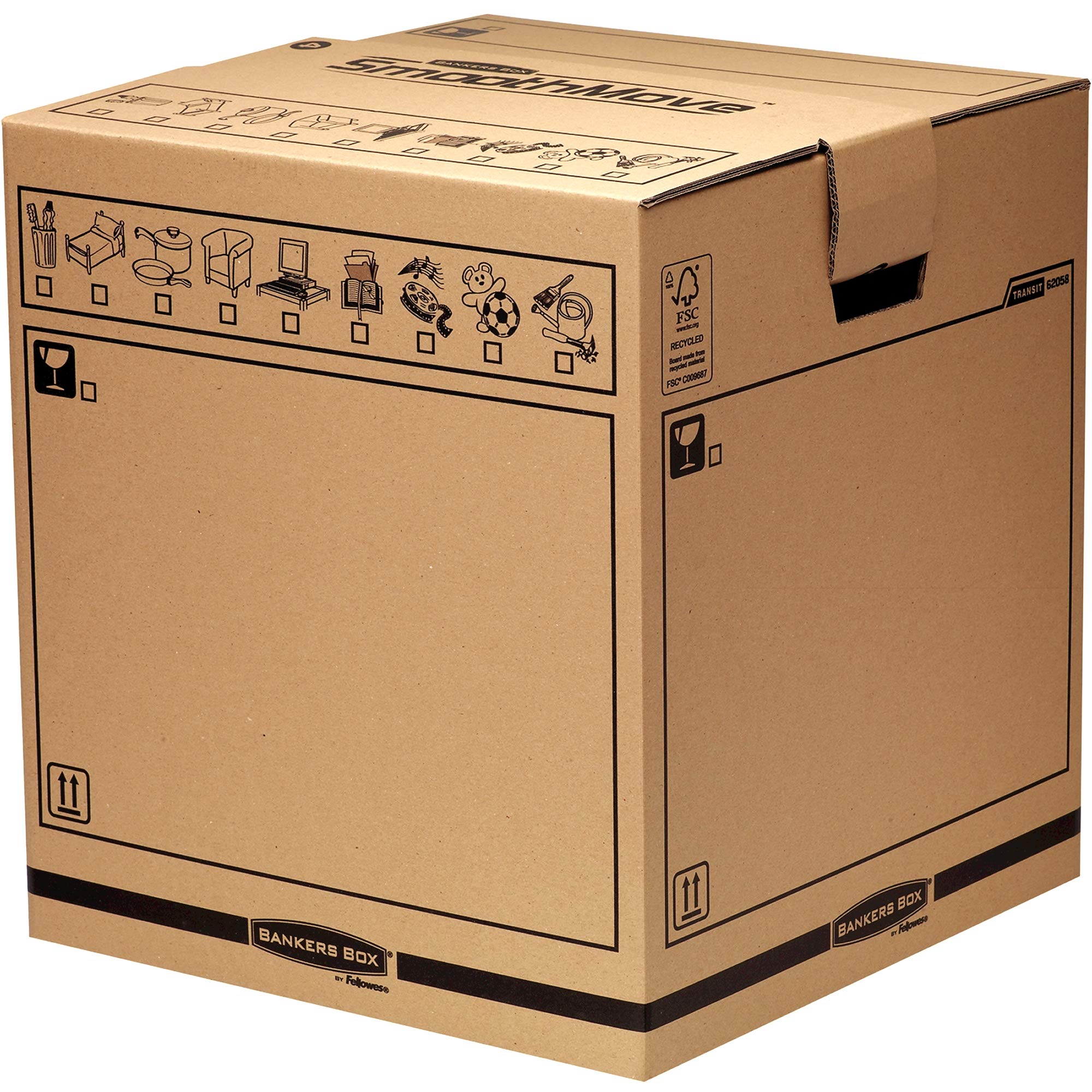 bankers-box-smoothmove-umzugskarton-104l-braun-5er-pack image 1