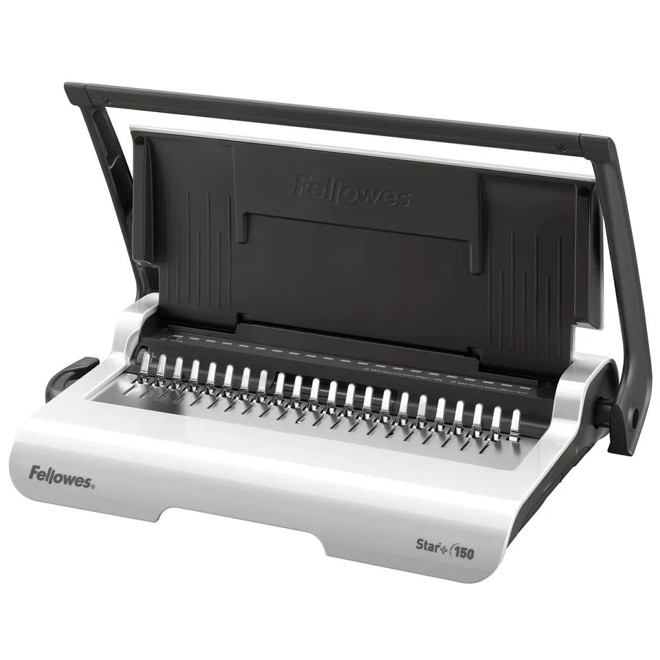 fellowes-star-bindemaschine-manuell-a4-150-blatt-plastikbindung image 1