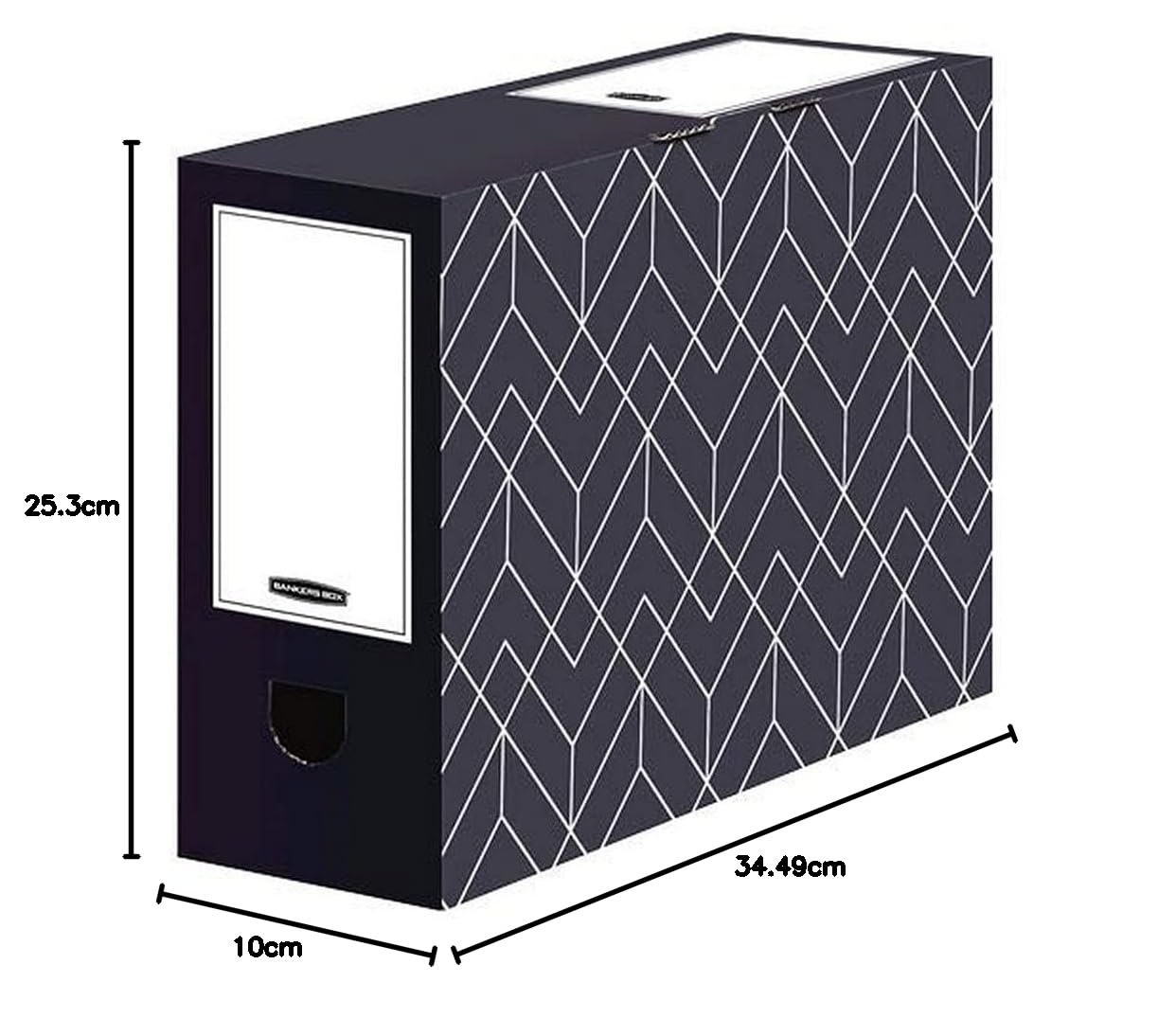 bankers-box-d-cor-archivschachtel-a4-100-mm-mitternachtsblau-5-st-ck image 2