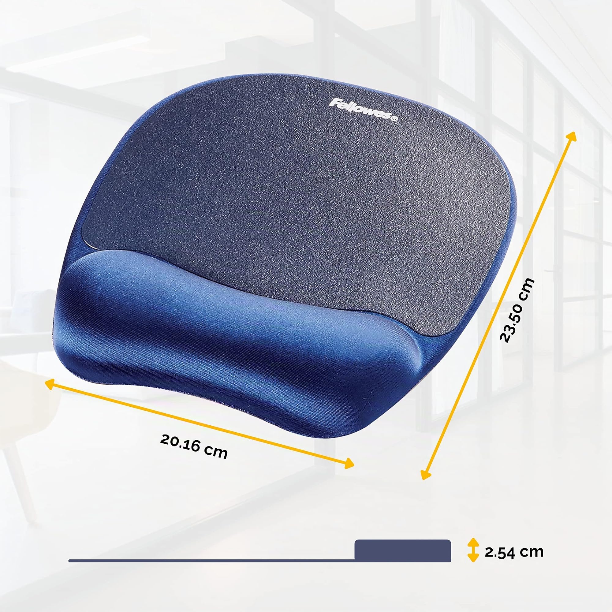 fellowes-standard-mauspad-memory-foam-handgelenkauflage-blau image 4