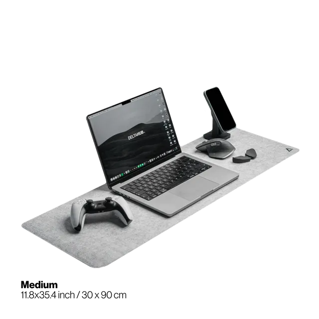 deltahub-minimalistic-desk-mat-filzmatte-small-dunkelgrau-gem-tlich image 1