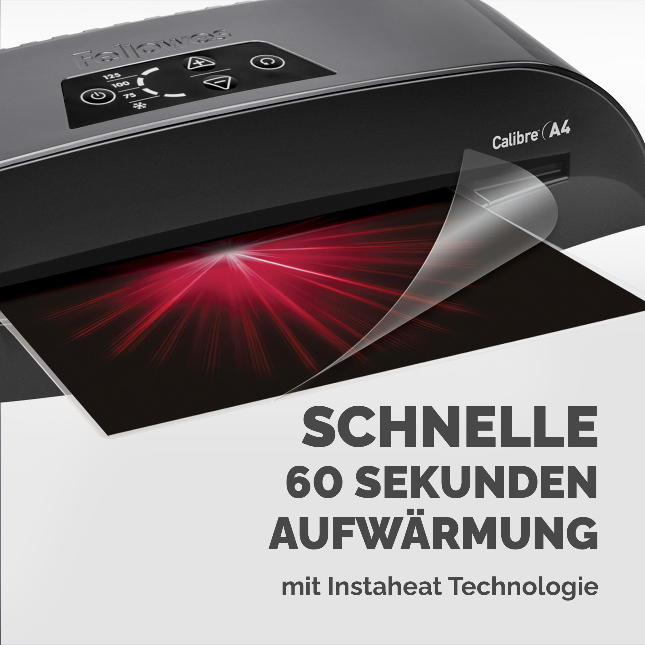fellowes-calibre-a4-laminierger-t-125-micron-inkl-10-folien-schwarz image 2