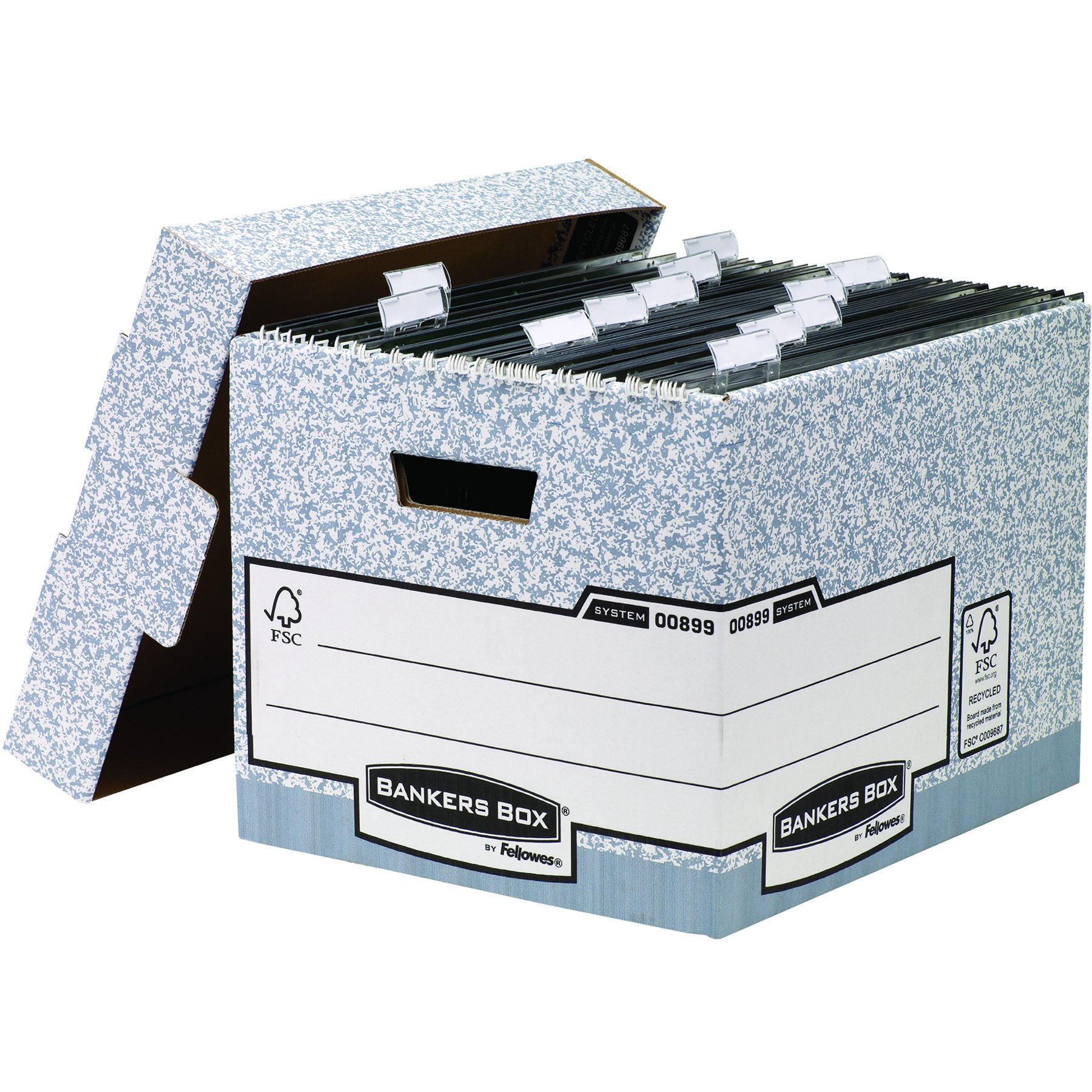 fellowes-bankers-box-system-archivbox-grau-10er-pack-a4-robust image 4