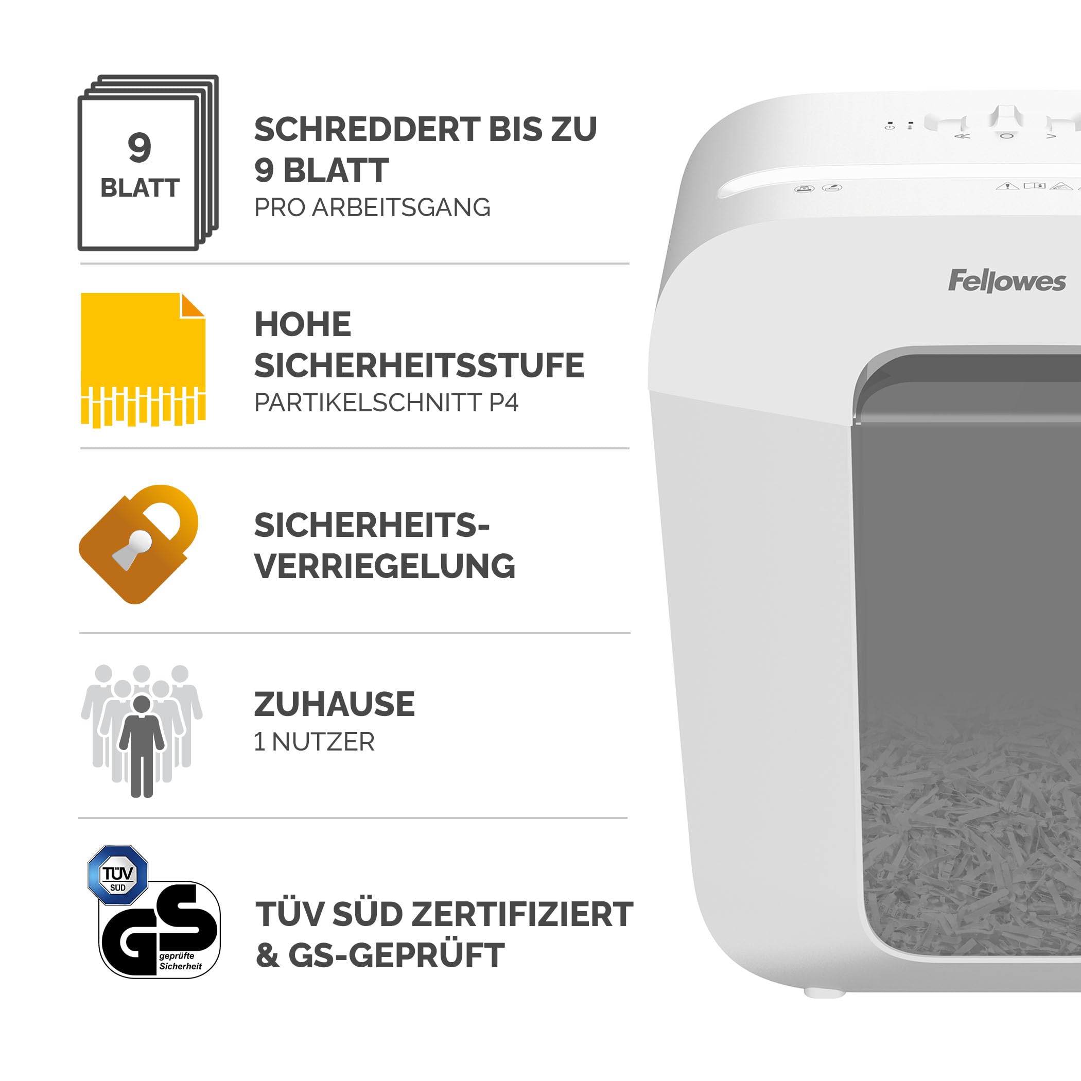 fellowes-powershred-lx50-aktenvernichter-p4-wei-9-blatt image 2