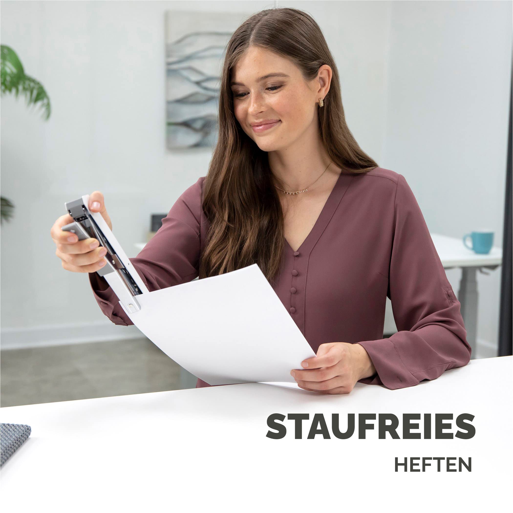 fellowes-lx890-heftzange-metall-40-blatt-wei image 3