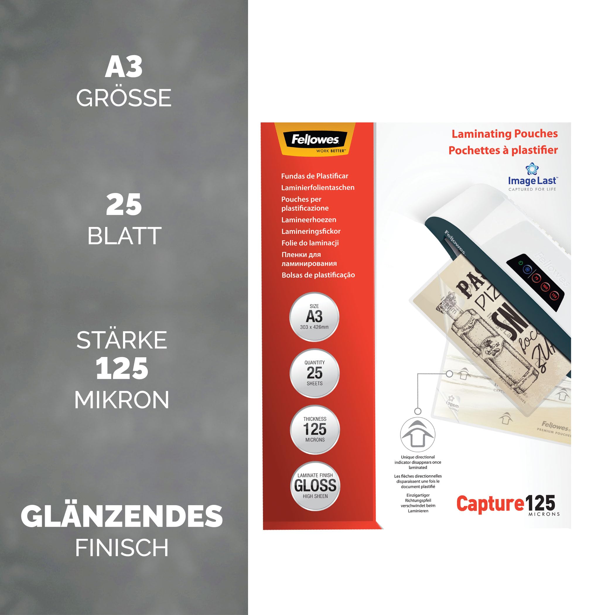 fellowes-imagelast-laminierfolien-a3-125-mikron-25-st-ck-gl-nzend image 2