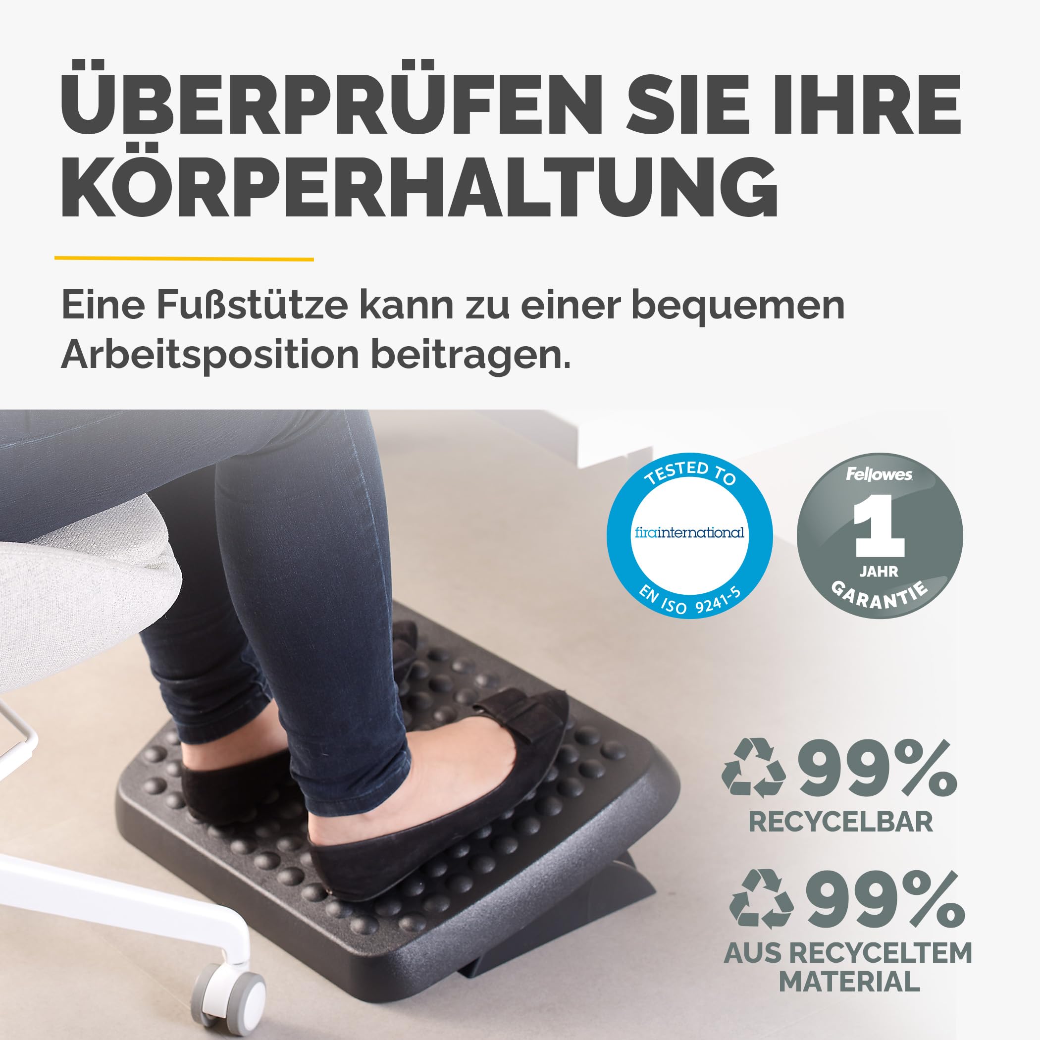 fellowes-standard-fu-st-tze-verstellbar-schwarz-recycelt image 3
