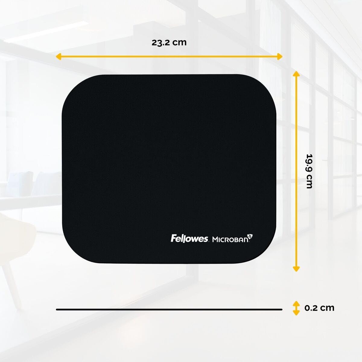 fellowes-mauspad-schwarz-microban-antibakteriell-rechteckig image 5