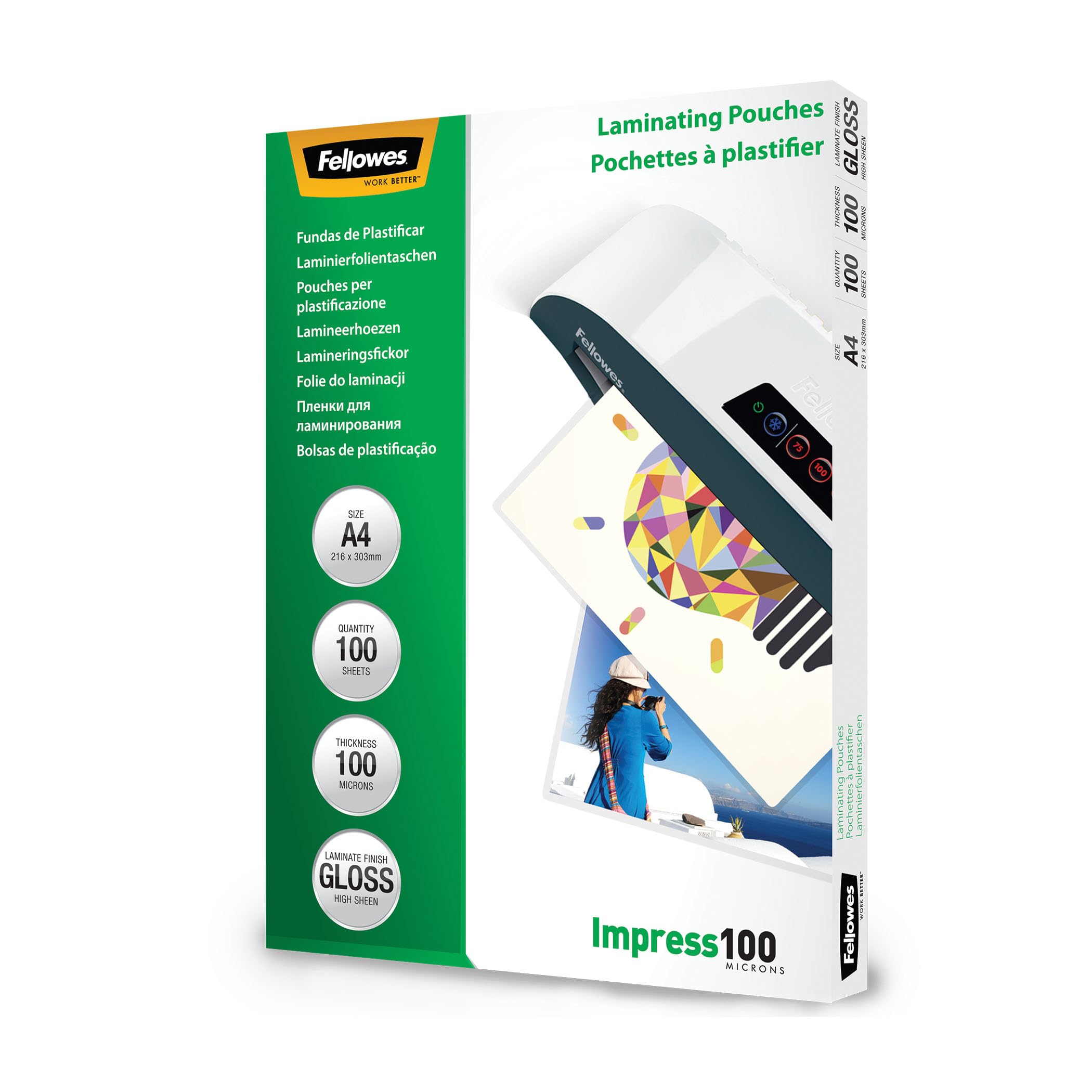 fellowes-imagelast-laminierfolien-a4-100-mikron-100-st-ck image 1