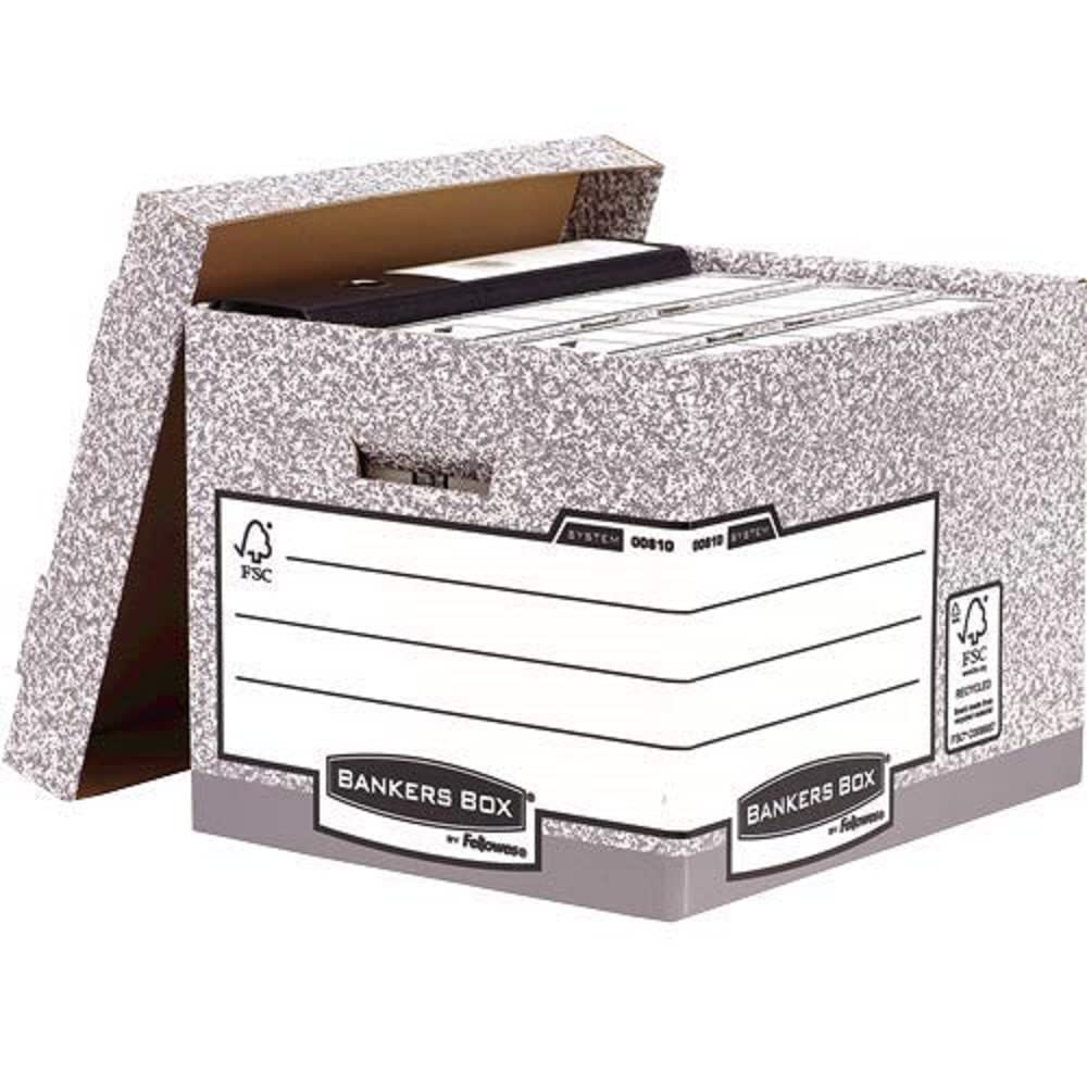 bankers-box-system-archivbox-grau-10-st-ck-mit-deckel image 1