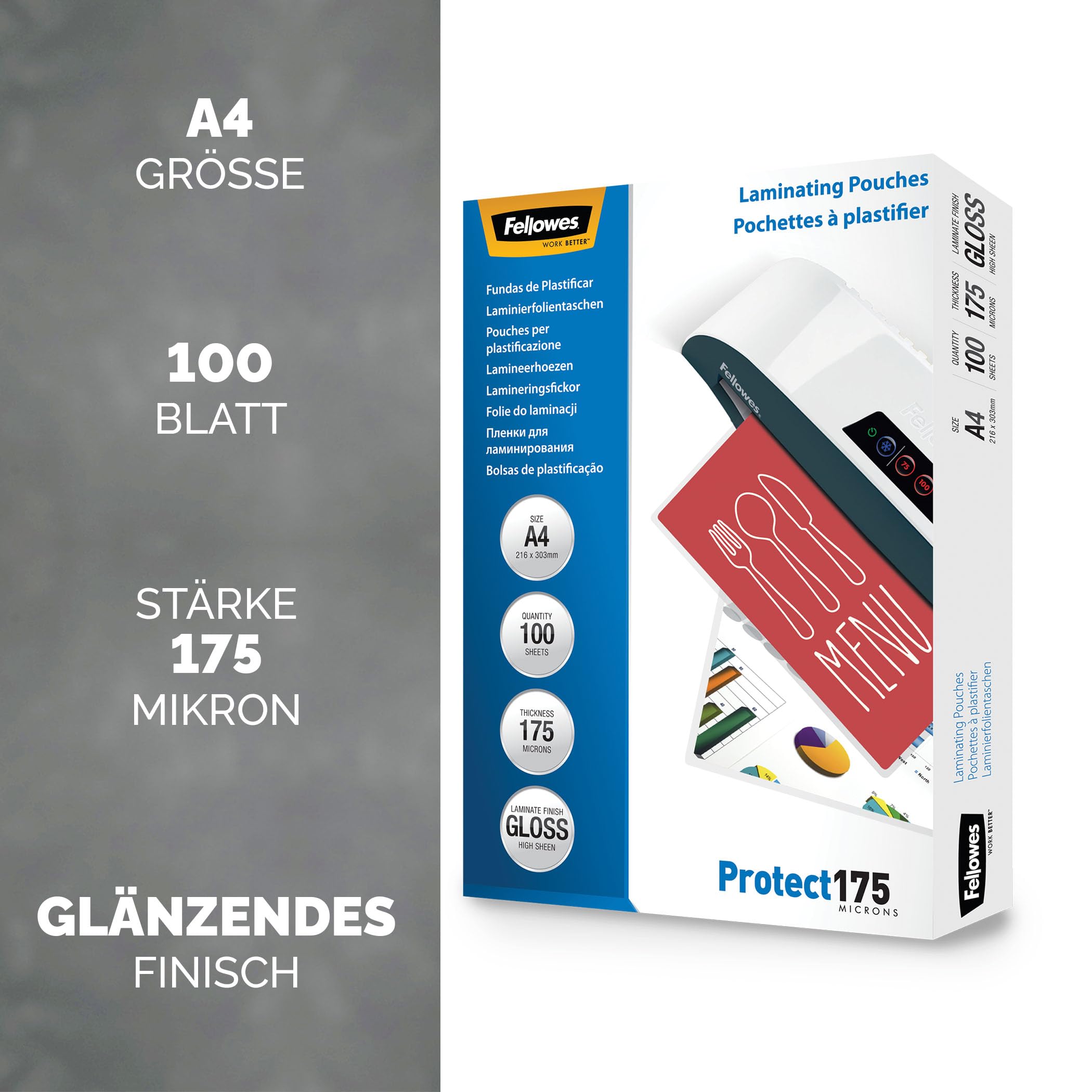 fellowes-imagelast-laminierfolien-a4-175-micron-gl-nzend-100-stk image 2