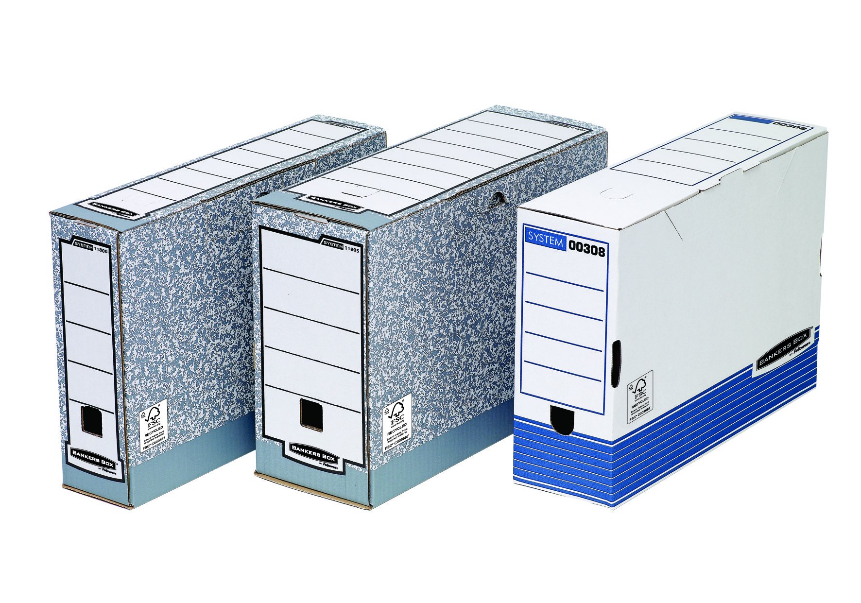 bankers-box-system-archivschachtel-folio-100mm-wei-blau-10er-fsc image 2