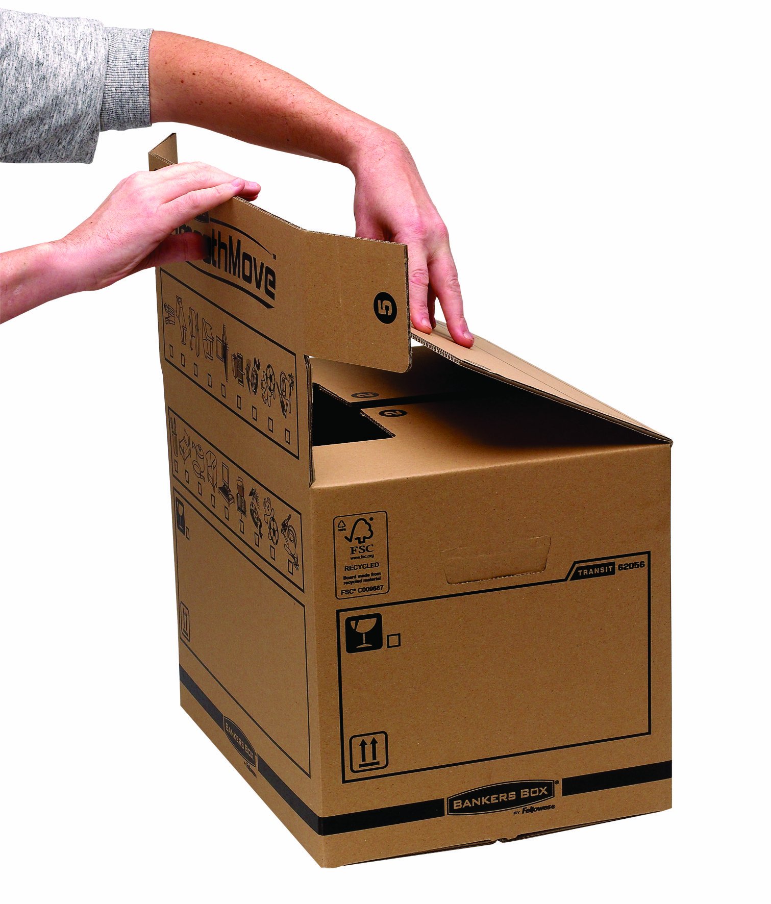 bankers-box-smoothmove-umzugskarton-104l-braun-5er-pack image 4